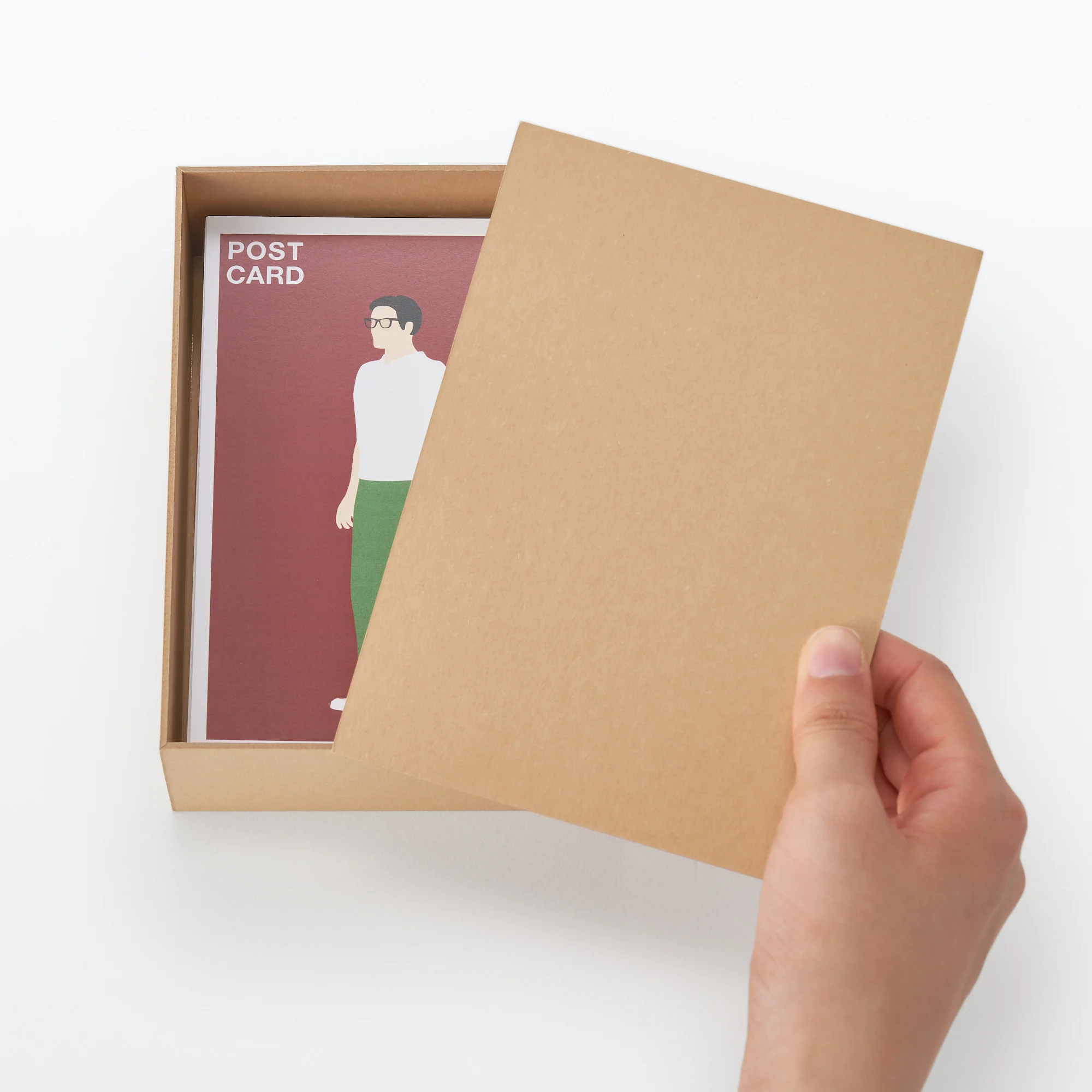 2-in-1 Photo Frame & Postcard Case - Beige - Image 3