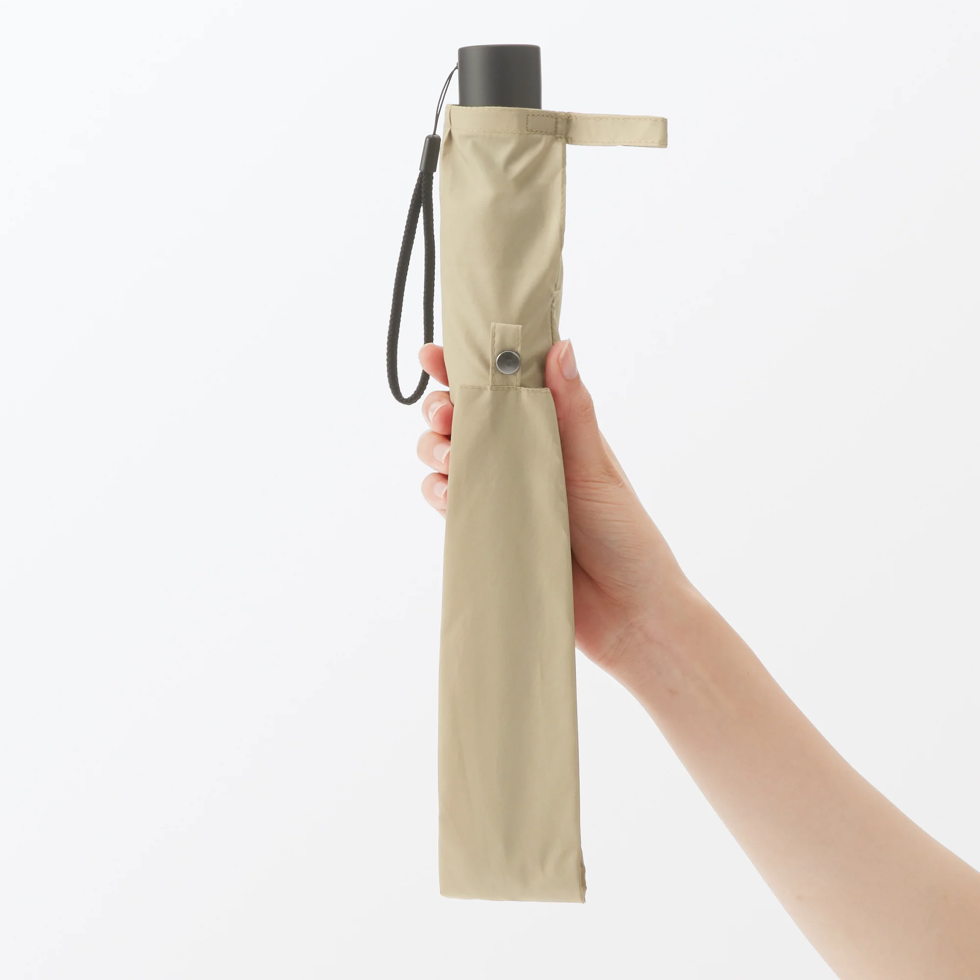 2-Way Foldable All-Weather Umbrella Beige - Image 10