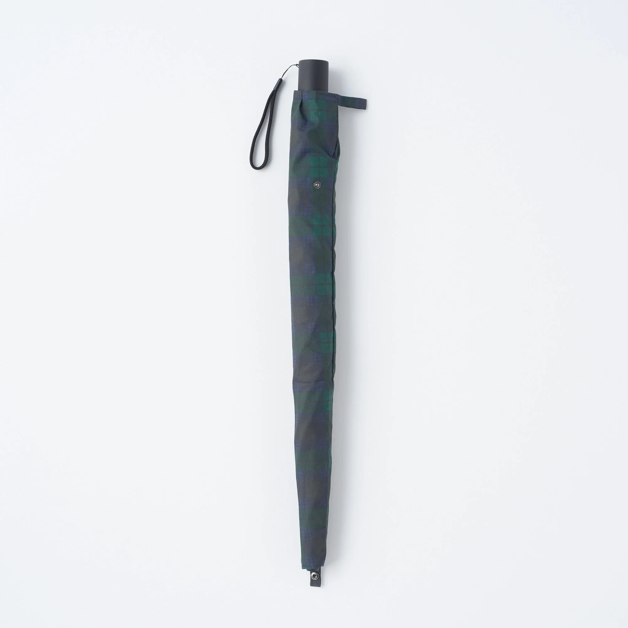2 Way Foldable Umbrella - Dark Green Check - Image 9
