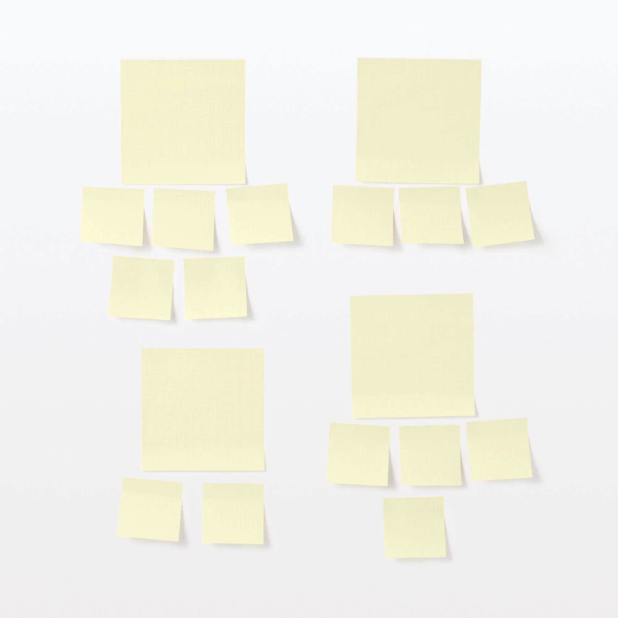 5 mm Grid Square Sticky Notes Yellow - 75 x 75mm - Image 4
