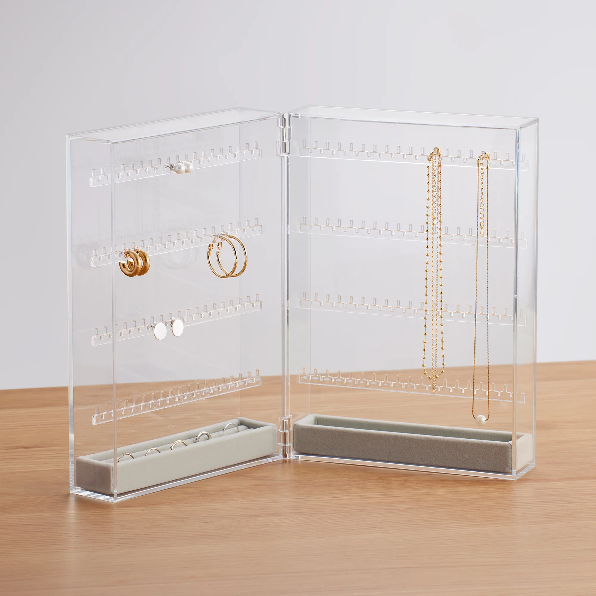 Acrylic Stand Case for Earrings & Necklace (Double Sided) - Image 2