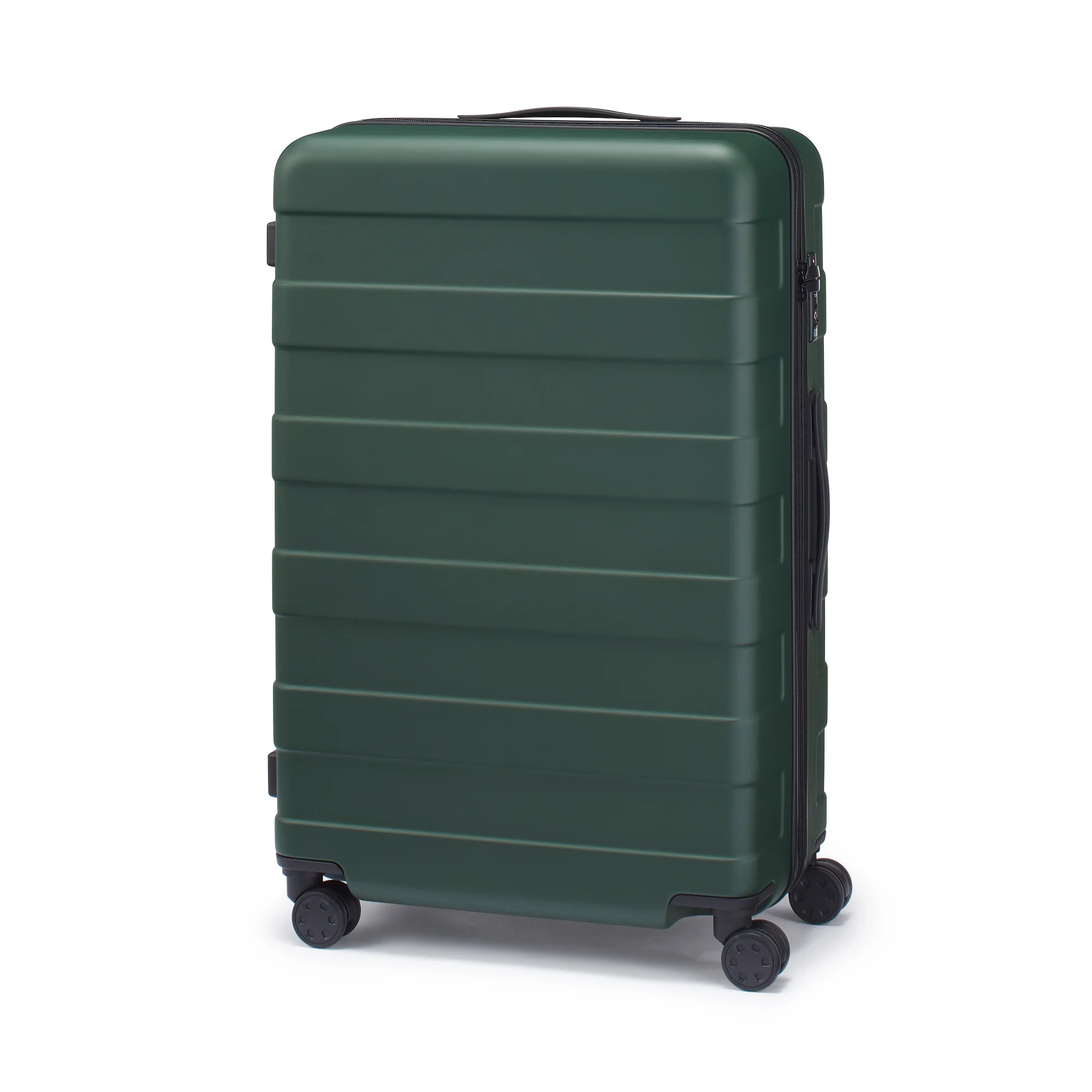 Adjustable Handle Hard Shell Suitcase 75L - Khaki Green | Check-In