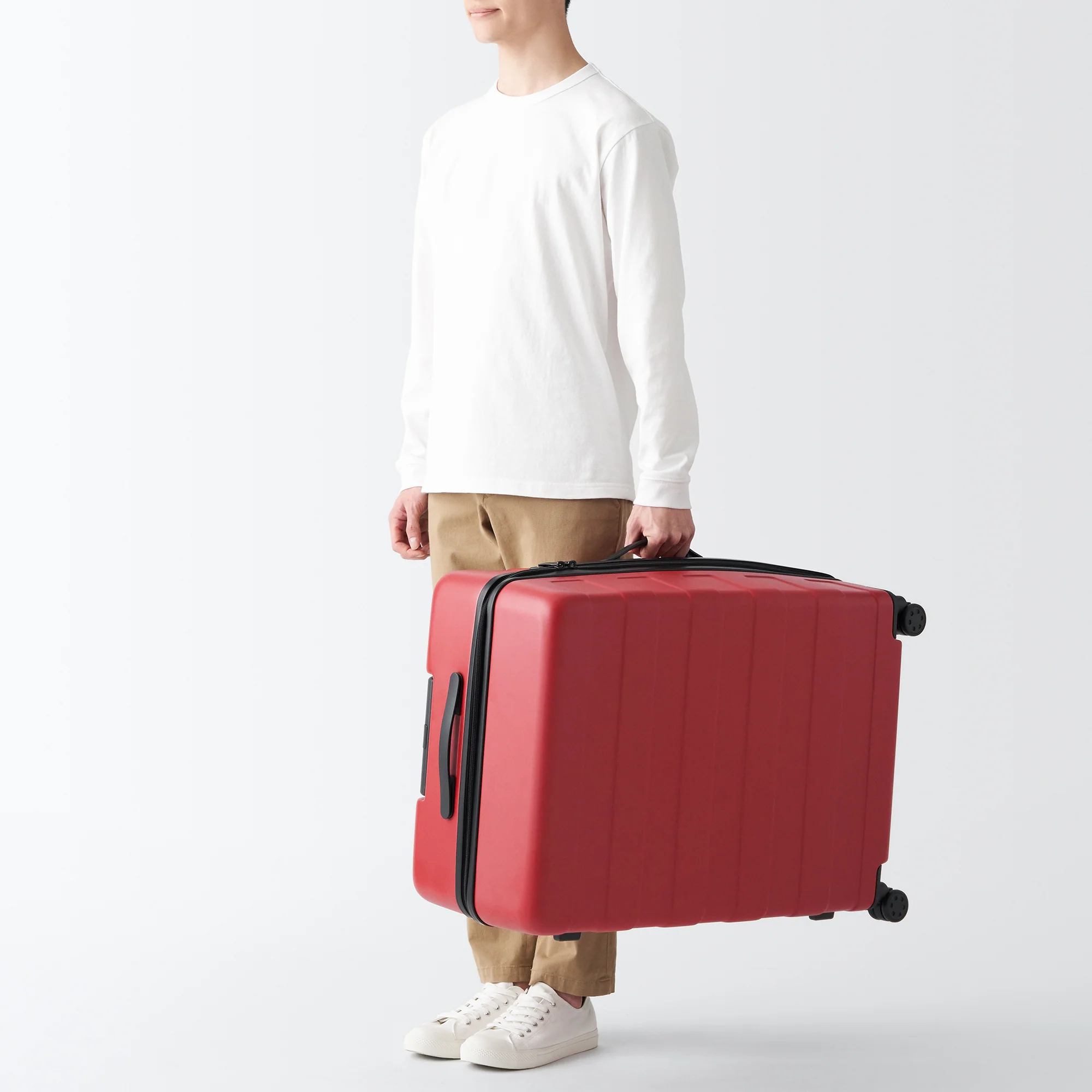 Adjustable Handle Hard Shell Suitcase 105L - Red | Check-In - Image 18