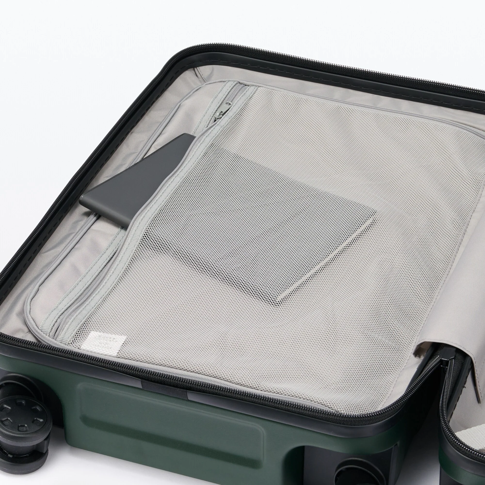 Adjustable Handle Hard Shell Suitcase 36L - Khaki Green | Carry-On - Image 7
