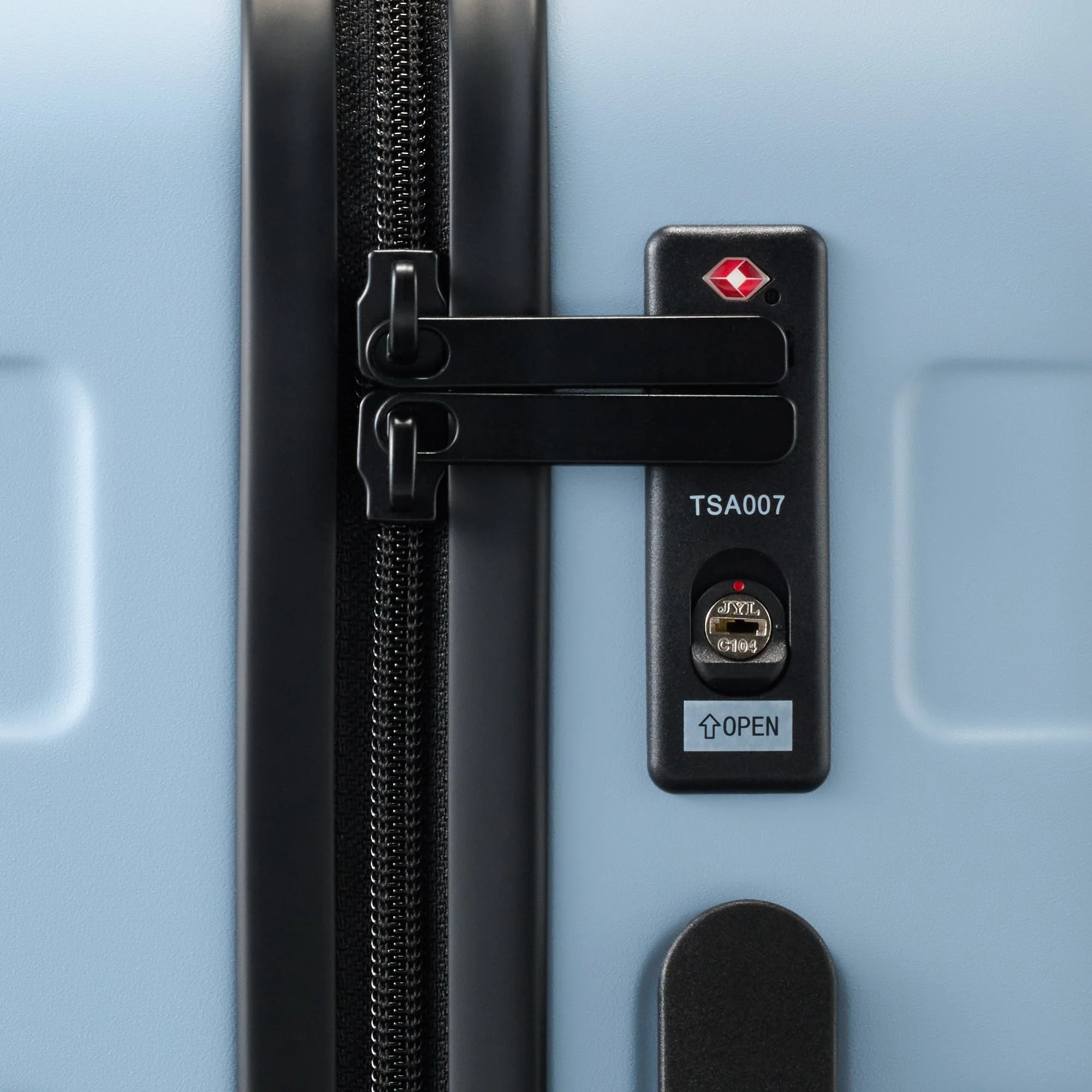 Adjustable Handle Hard Shell Suitcase 36L - Light Blue | Carry-On - Image 10