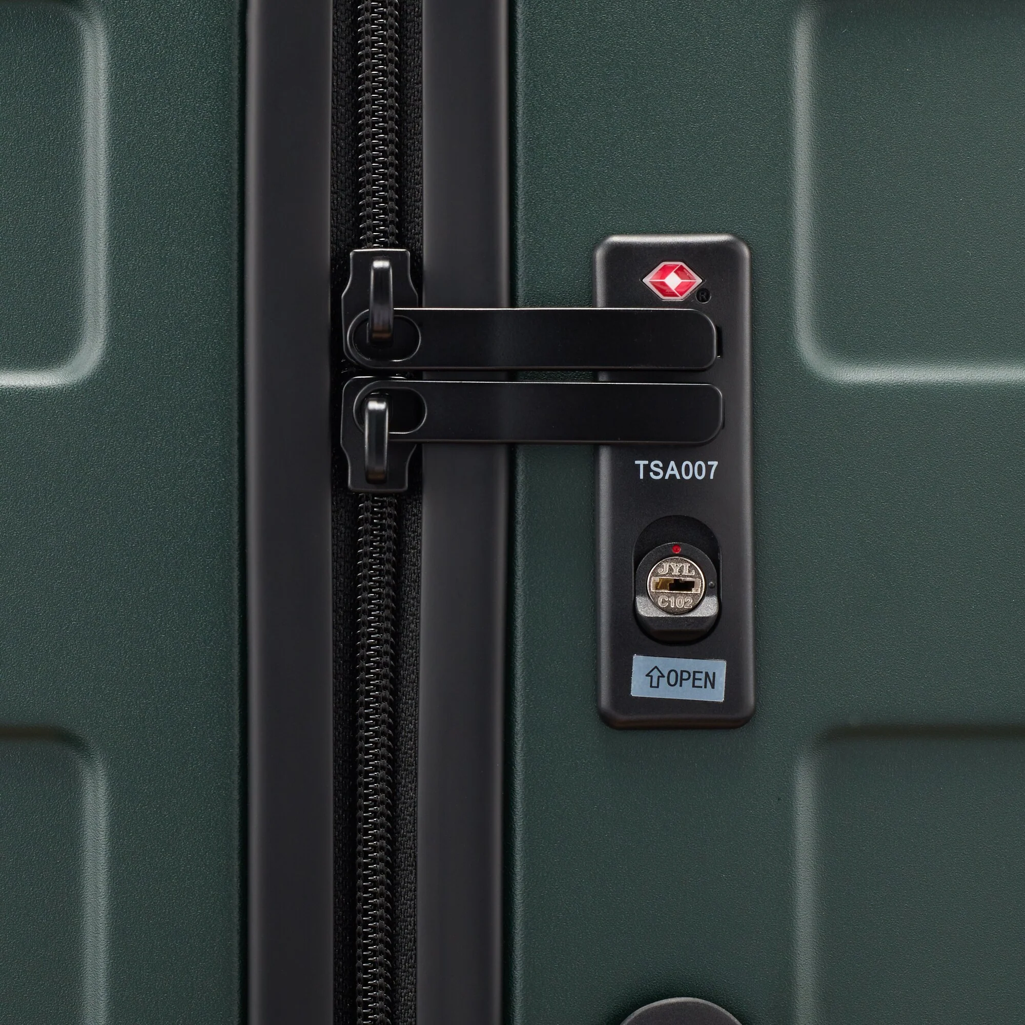 Adjustable Handle Hard Shell Suitcase 75L - Khaki Green | Check-In - Image 9