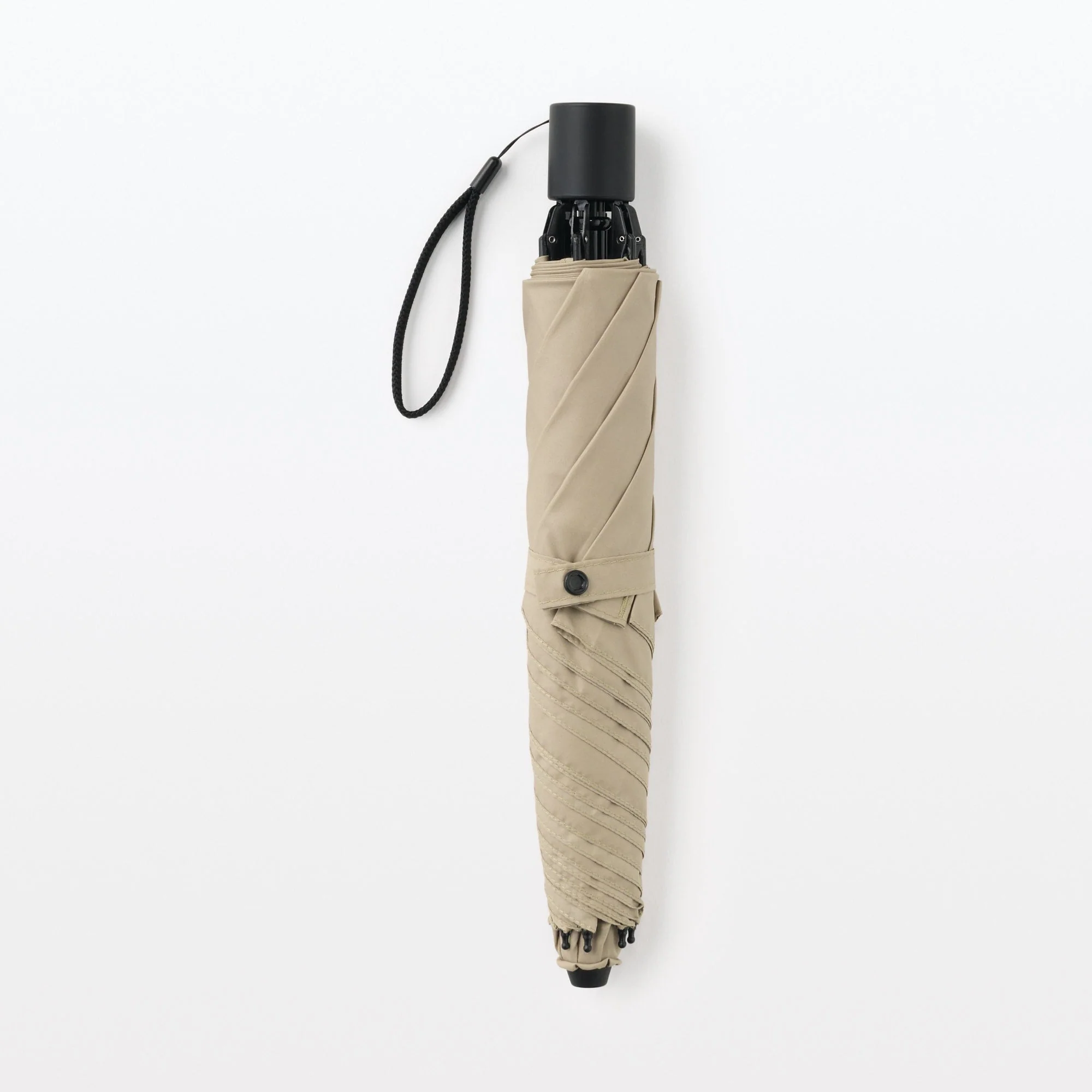 All-Weather 2-Way Foldable Umbrella - Beige - Image 8