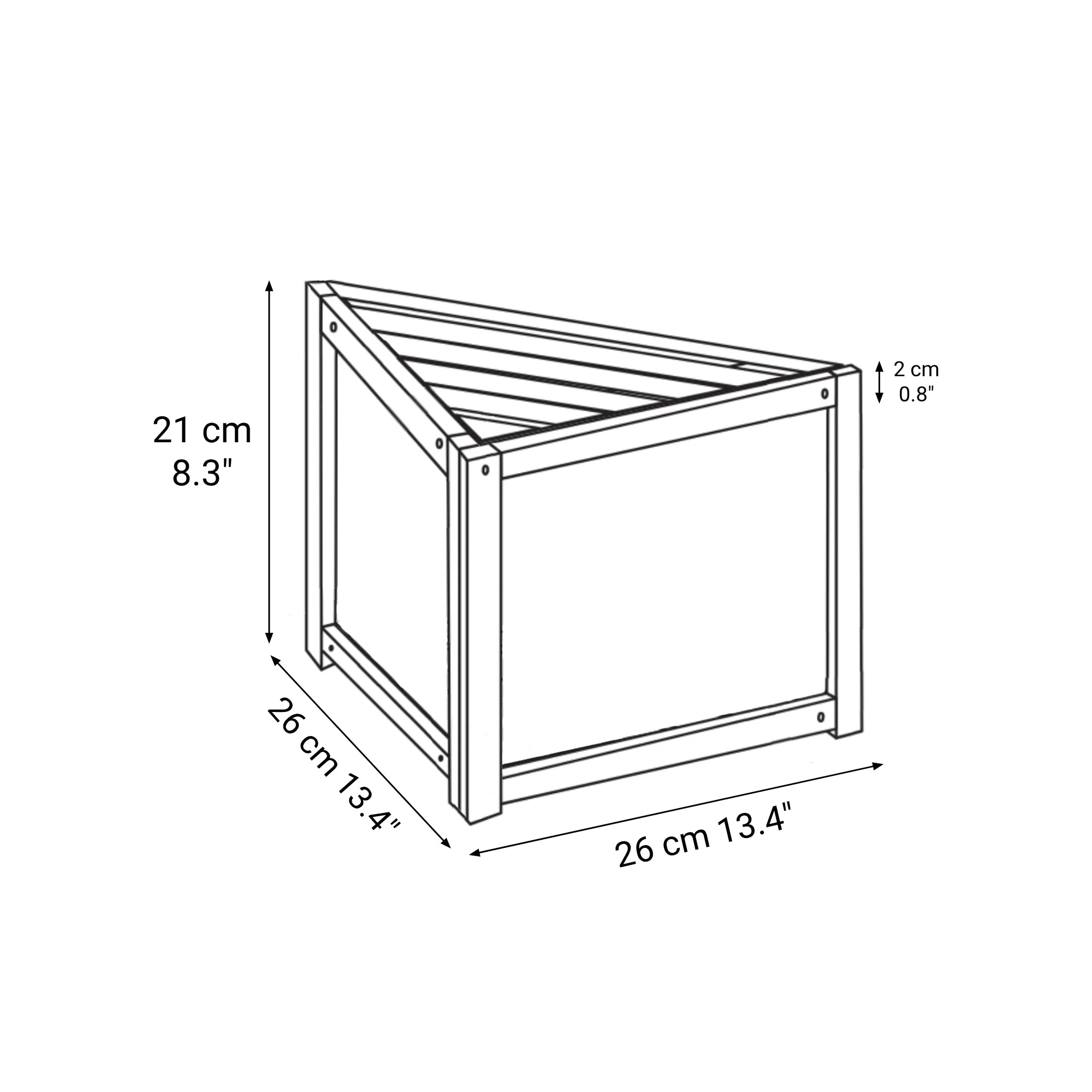 Bamboo Corner Rack 1 Tier - Image 5
