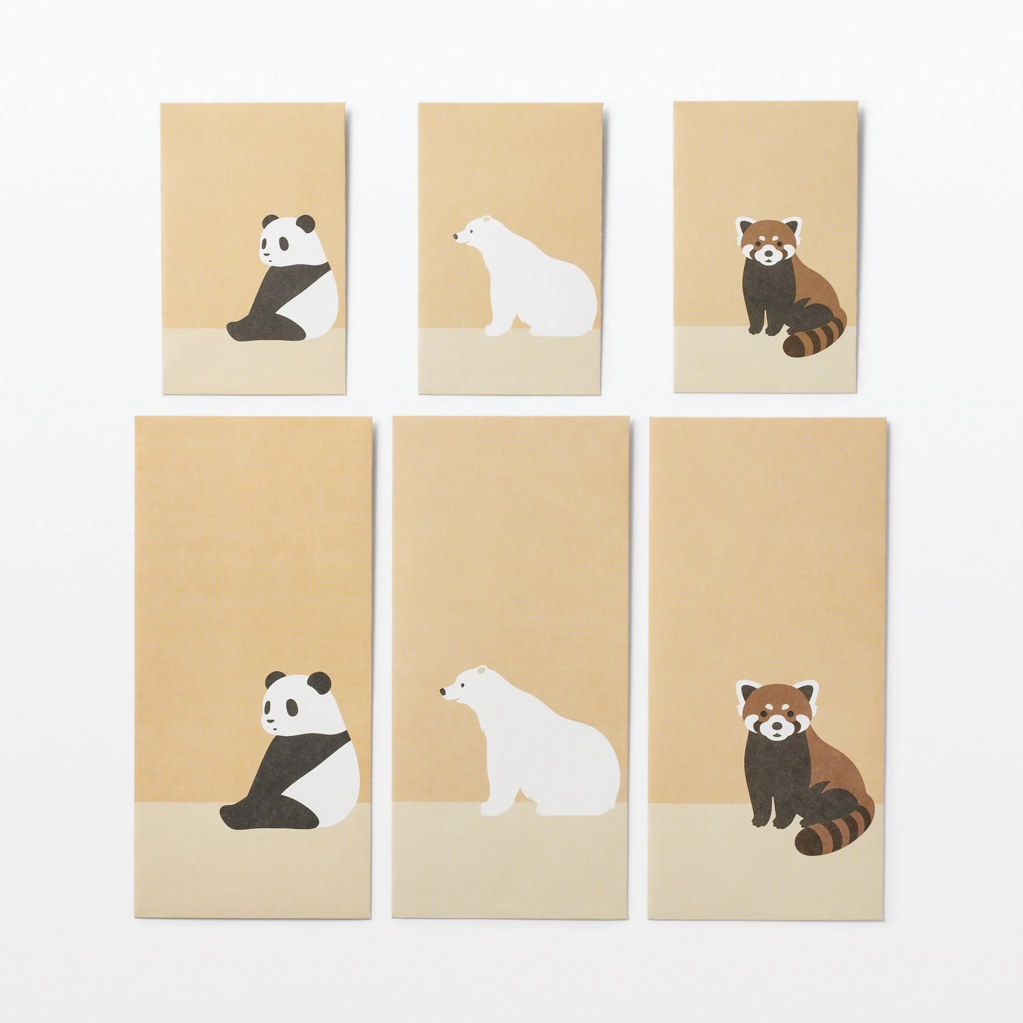 Bamboo Paper Petit Envelope - Large - Red Panda (3 Pack) - Image 5