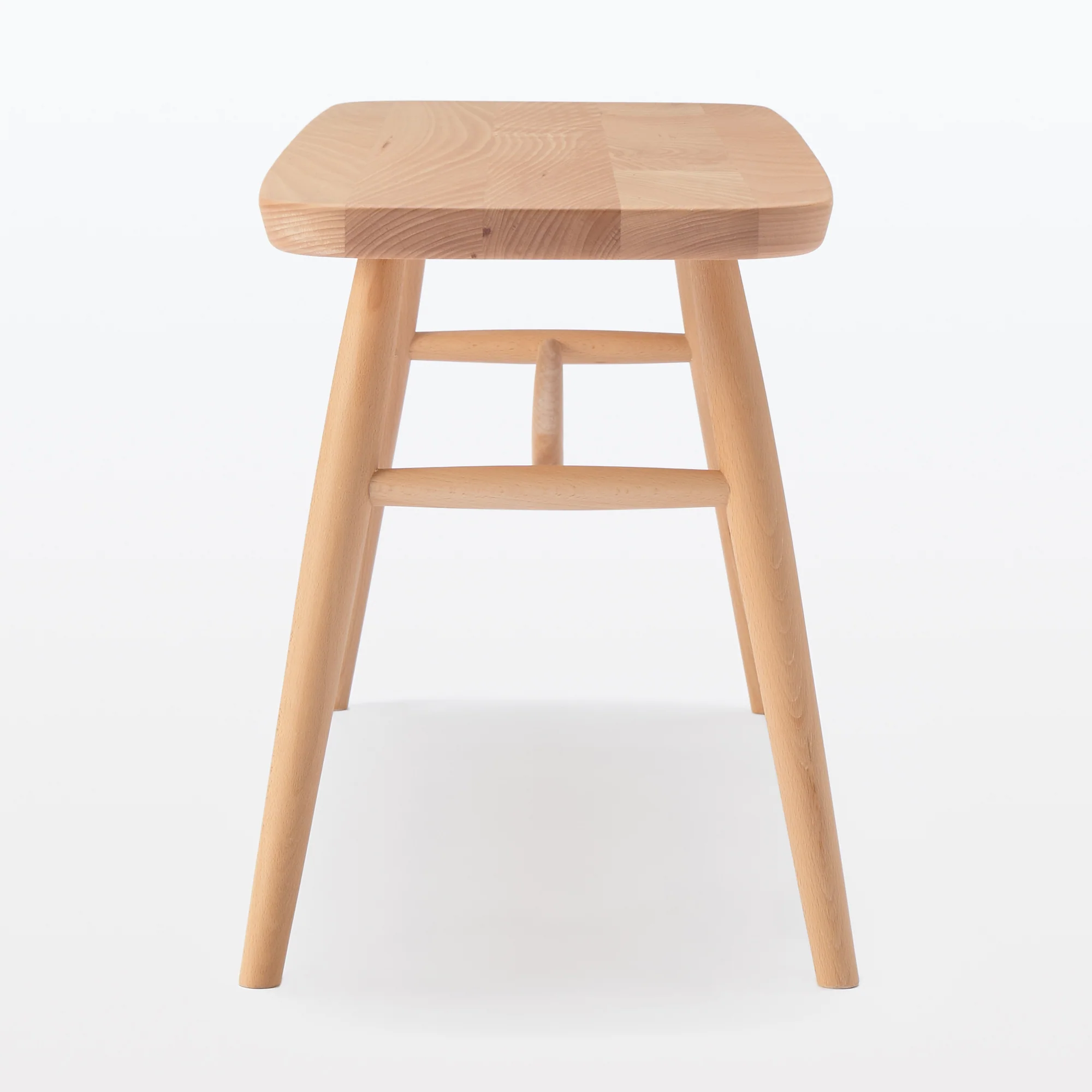 Beech Wood Bench with Round Legs - Image 3