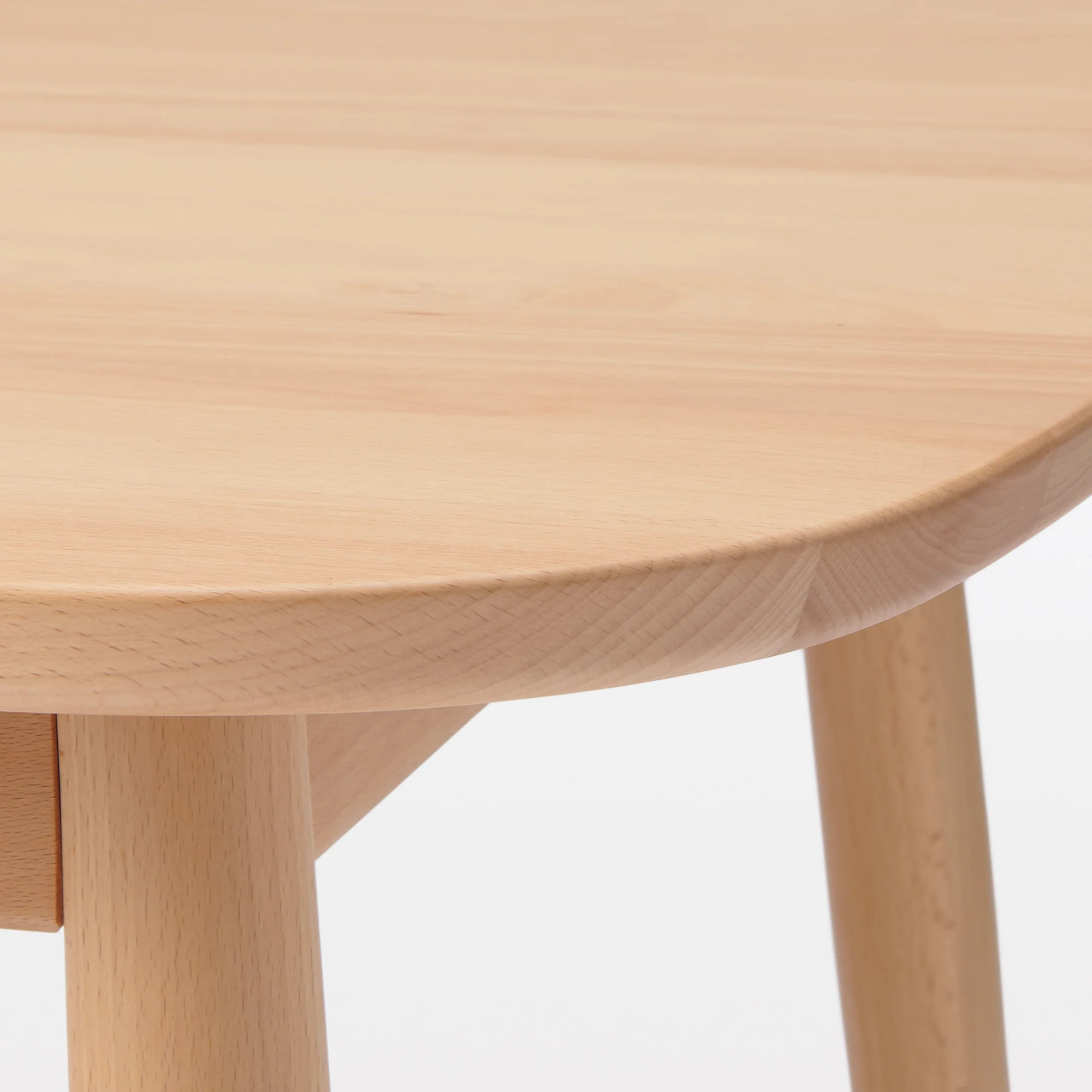 [HD] Beech Wood Table with Round Legs - W 70.9" - Image 6