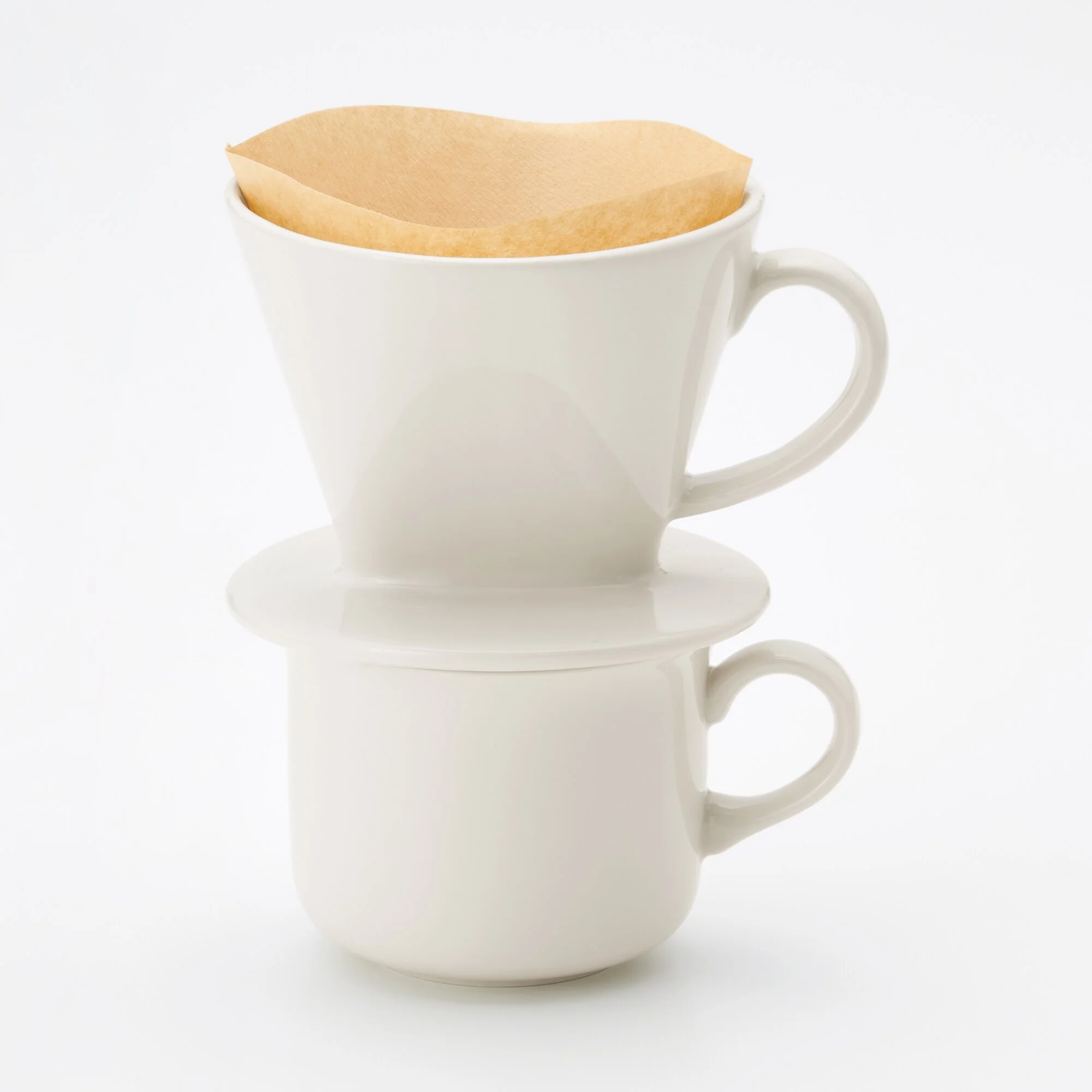 Beige Porcelain Coffee Dripper - Image 3