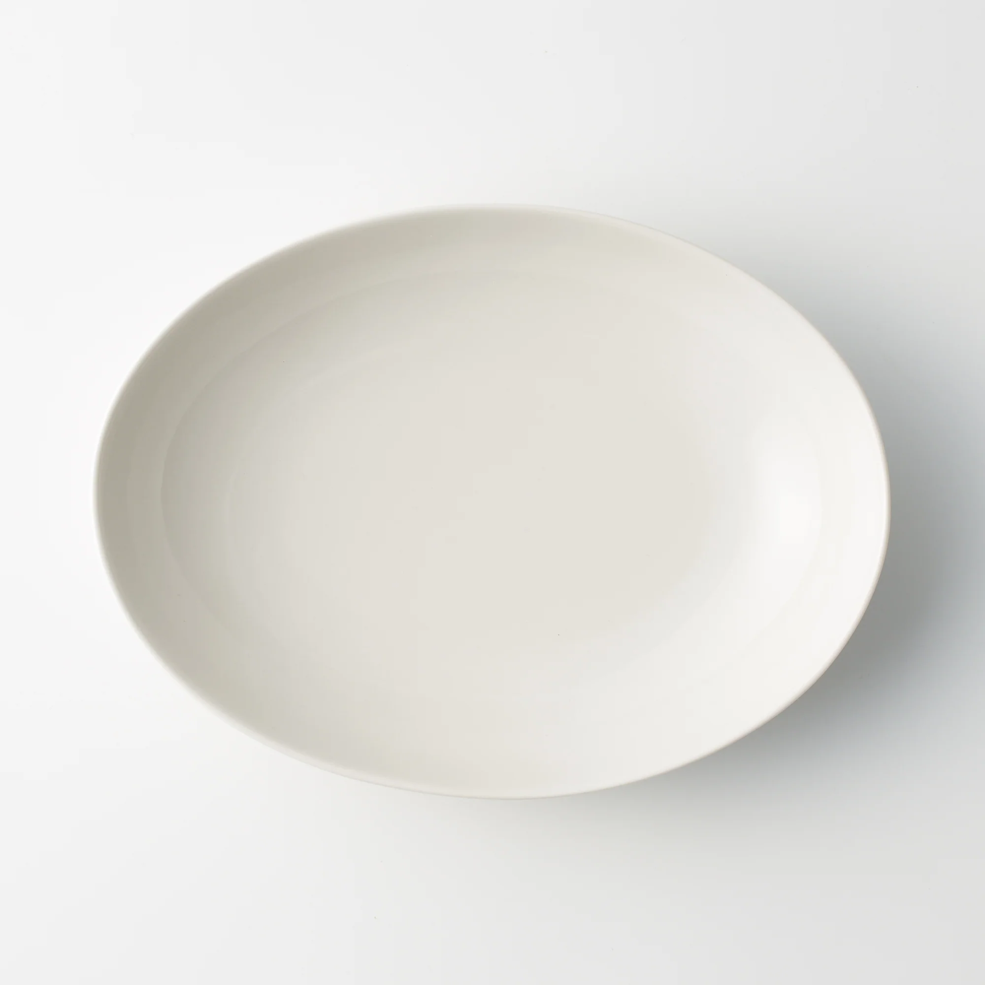 Beige Porcelain Oval Dish - Image 8