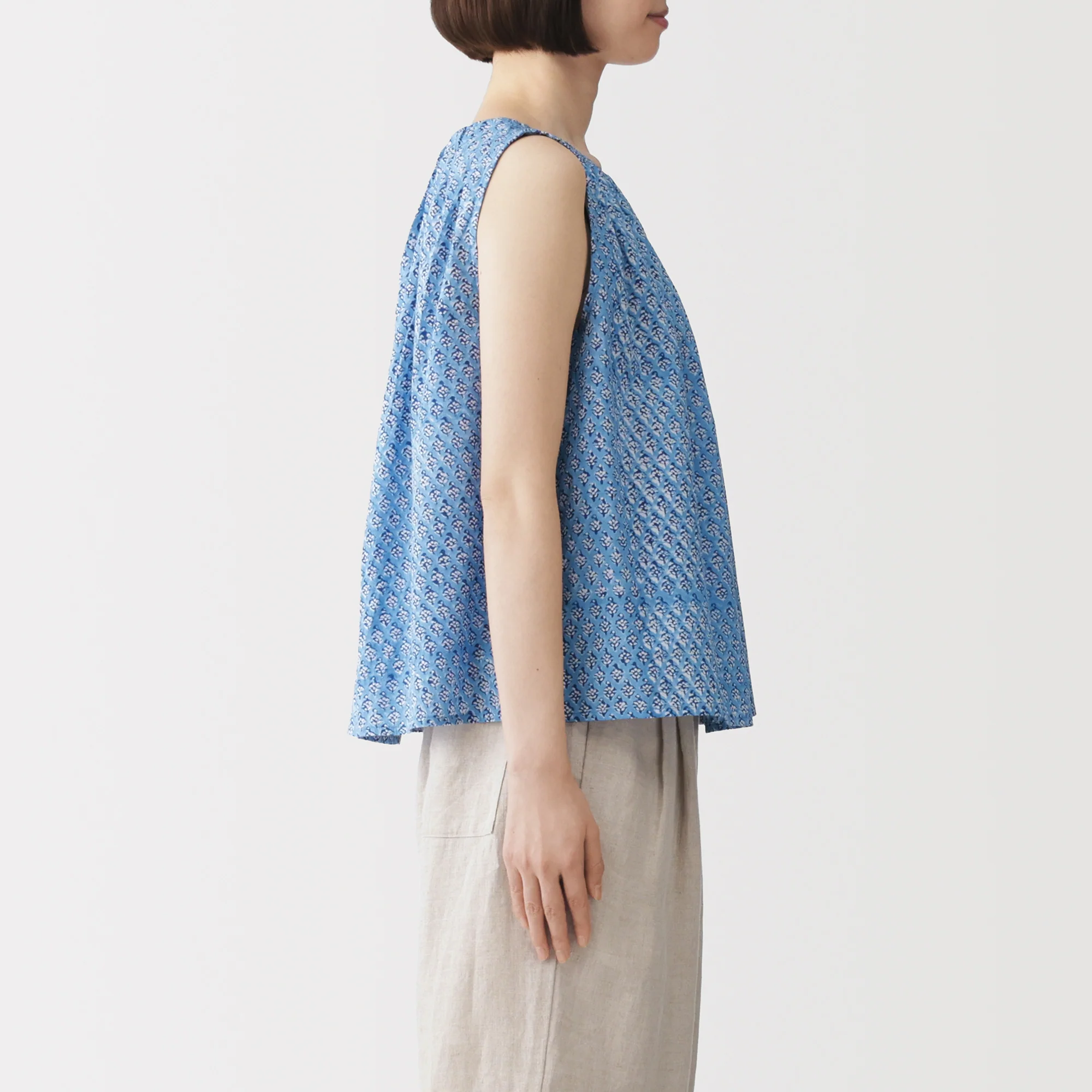 Block Print Sleeveless Blouse - Image 13