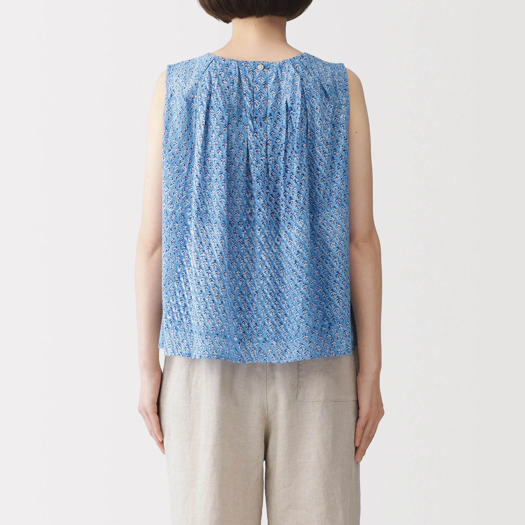 Block Print Sleeveless Blouse - Image 6