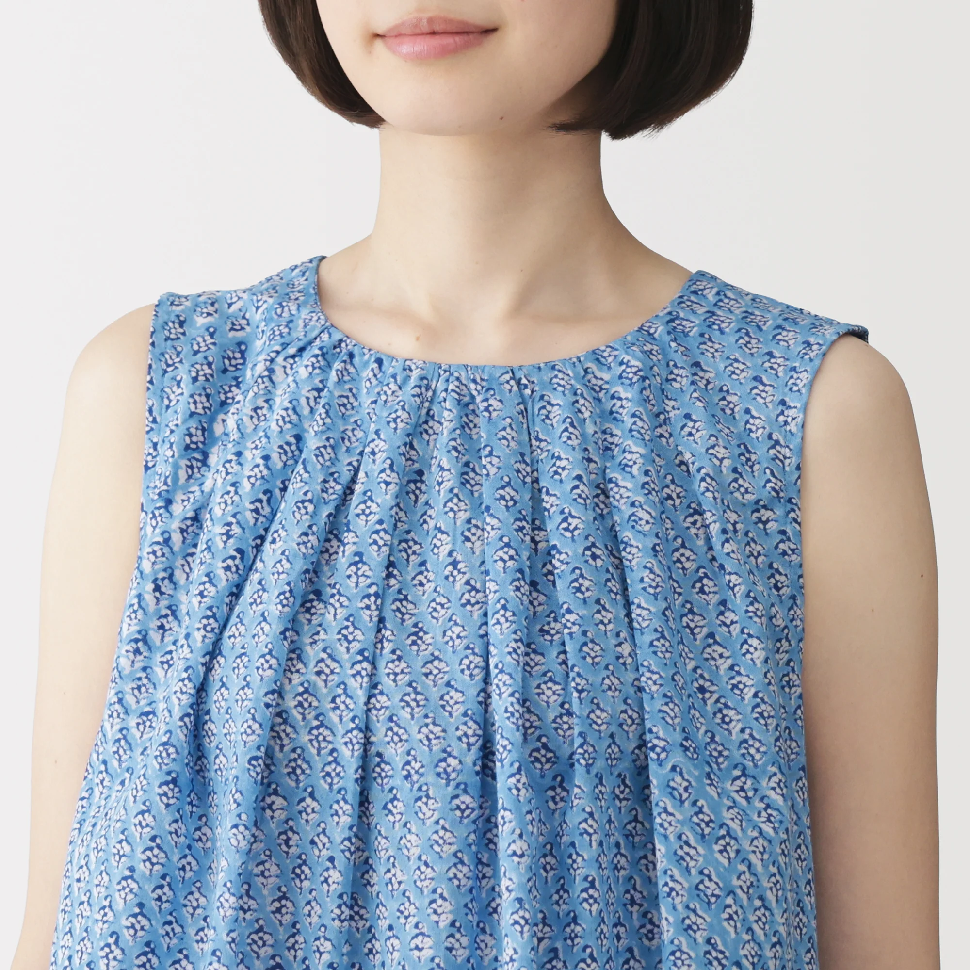 Block Print Sleeveless Blouse - Image 7