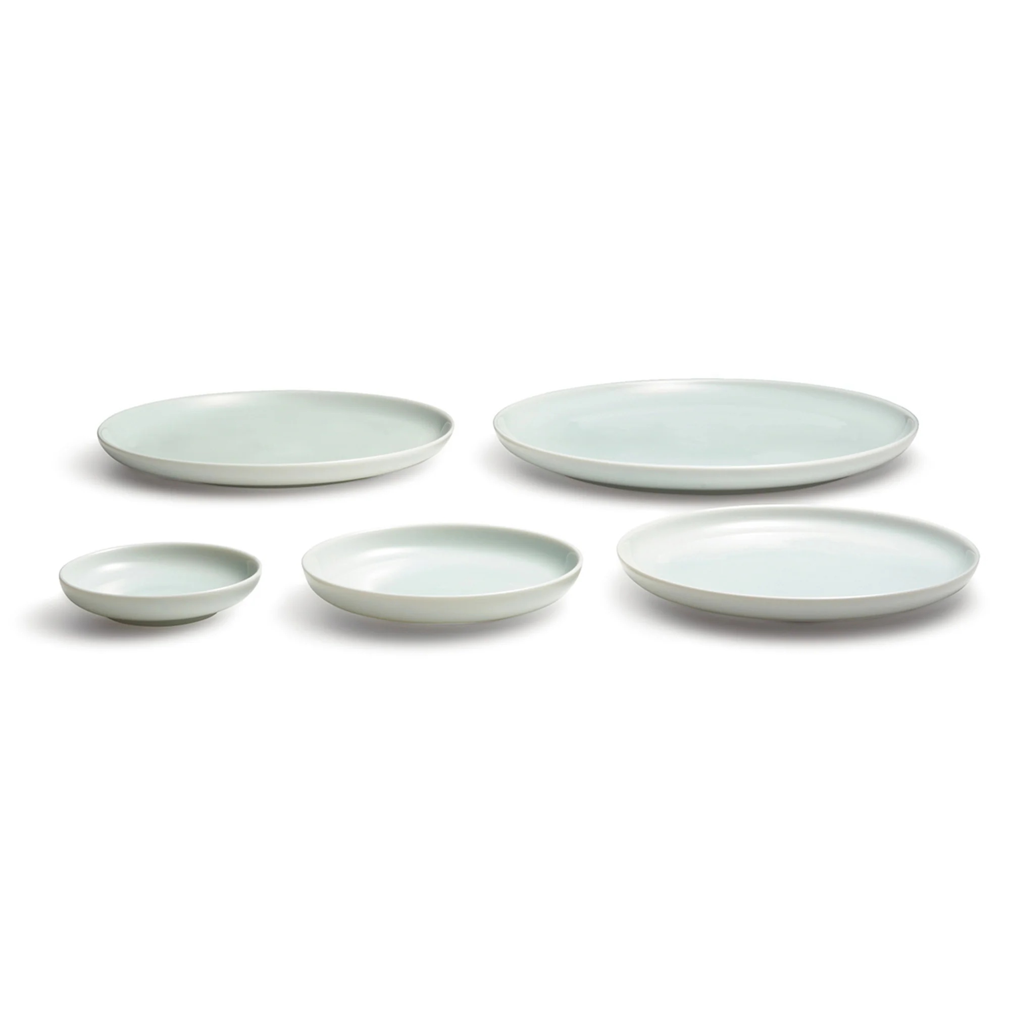 Blue White Porcelain Round Dish 6.9 x 0.8" - Image 6