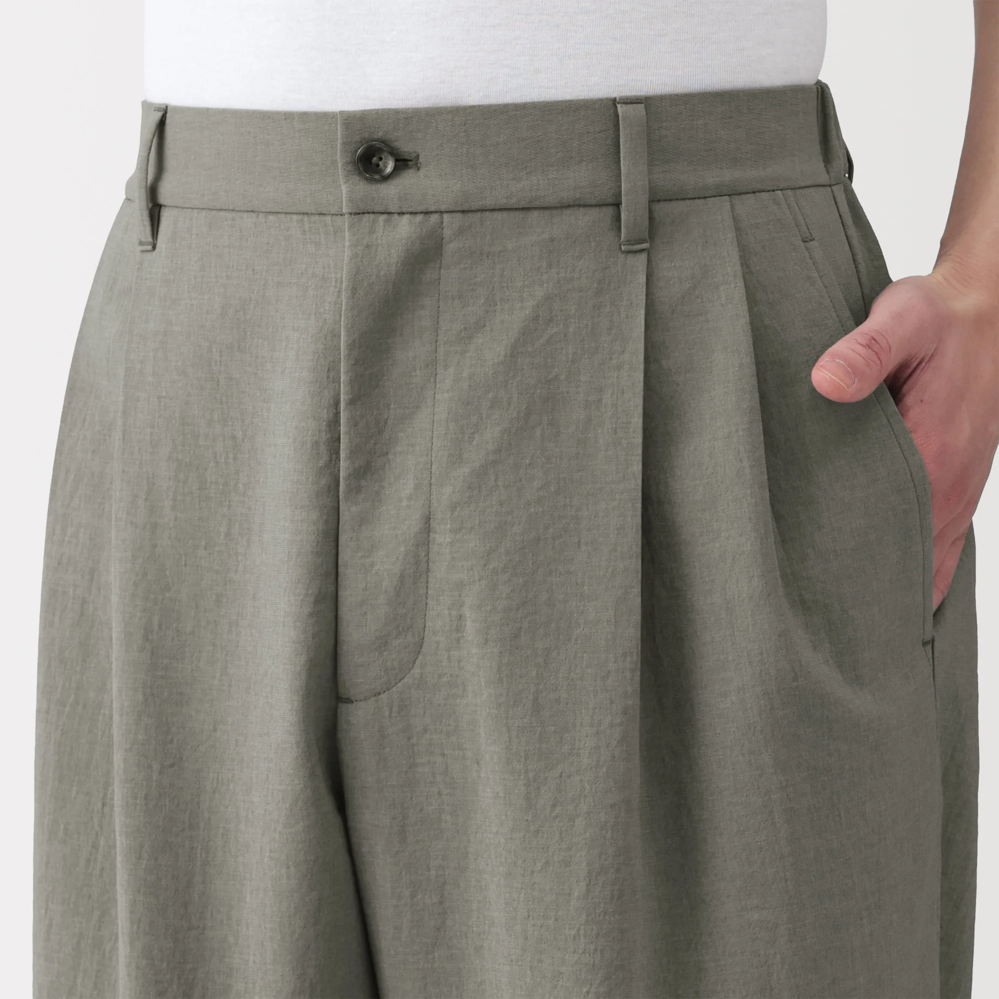 Breathable Double-Pleated Pants - Image 23