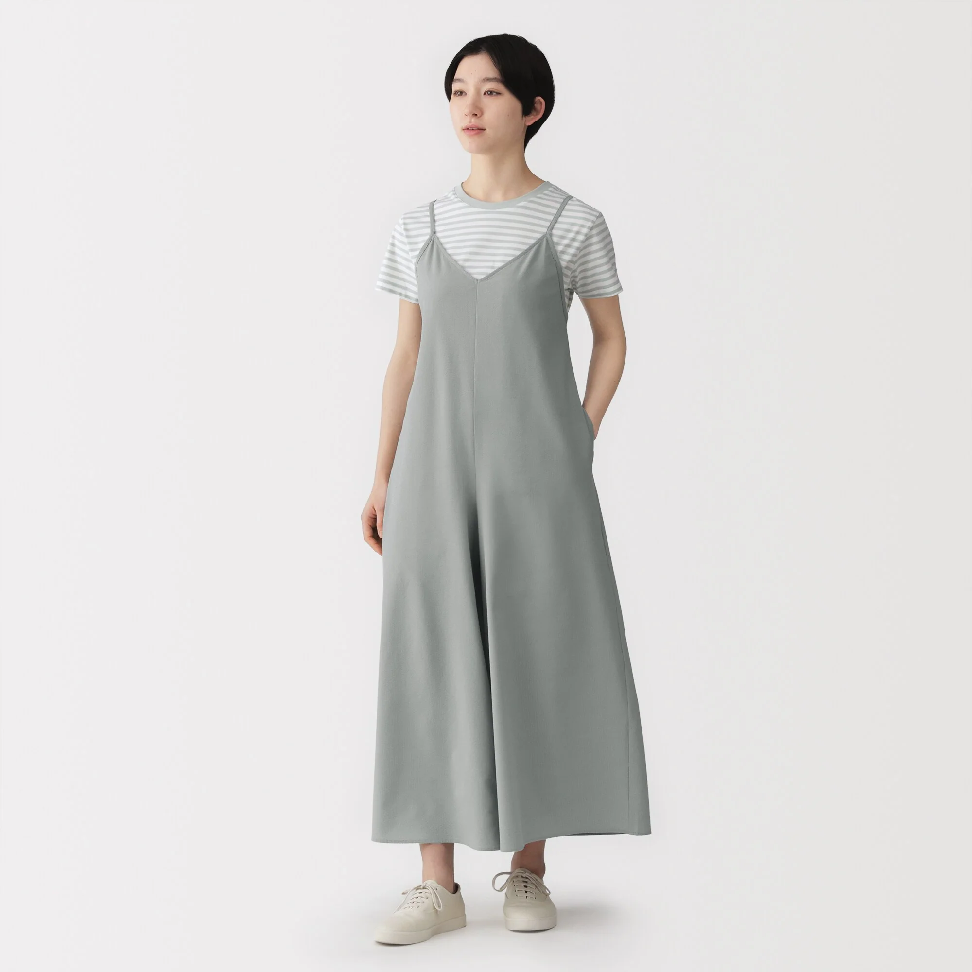 Breathable Seersucker Cami Jumpsuit - Image 3
