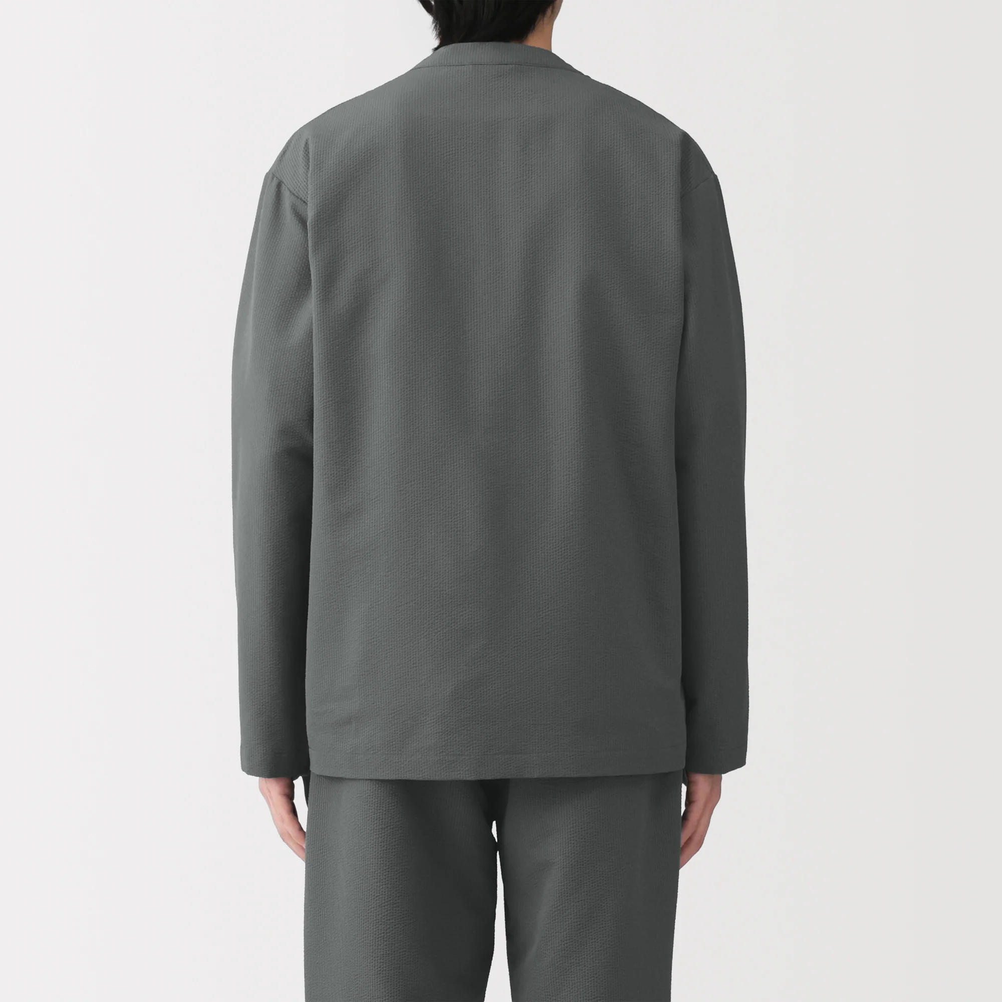 Breathable Seersucker Cardigan - Image 6