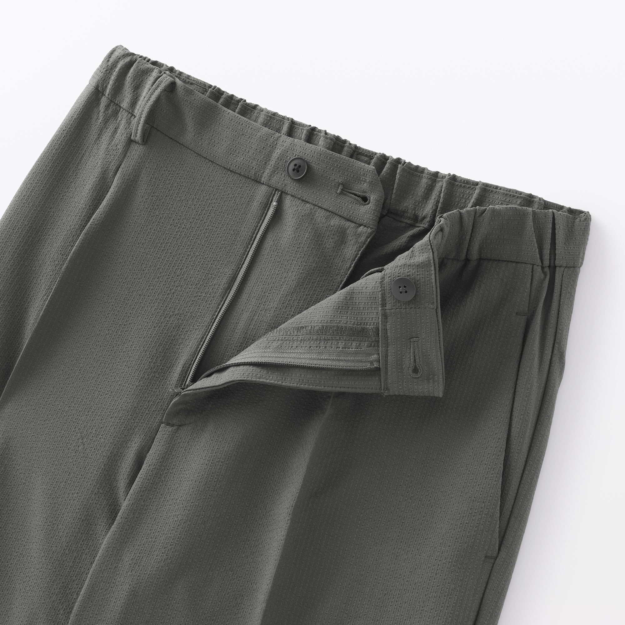 Breathable Seersucker Tapered Pants - Image 18