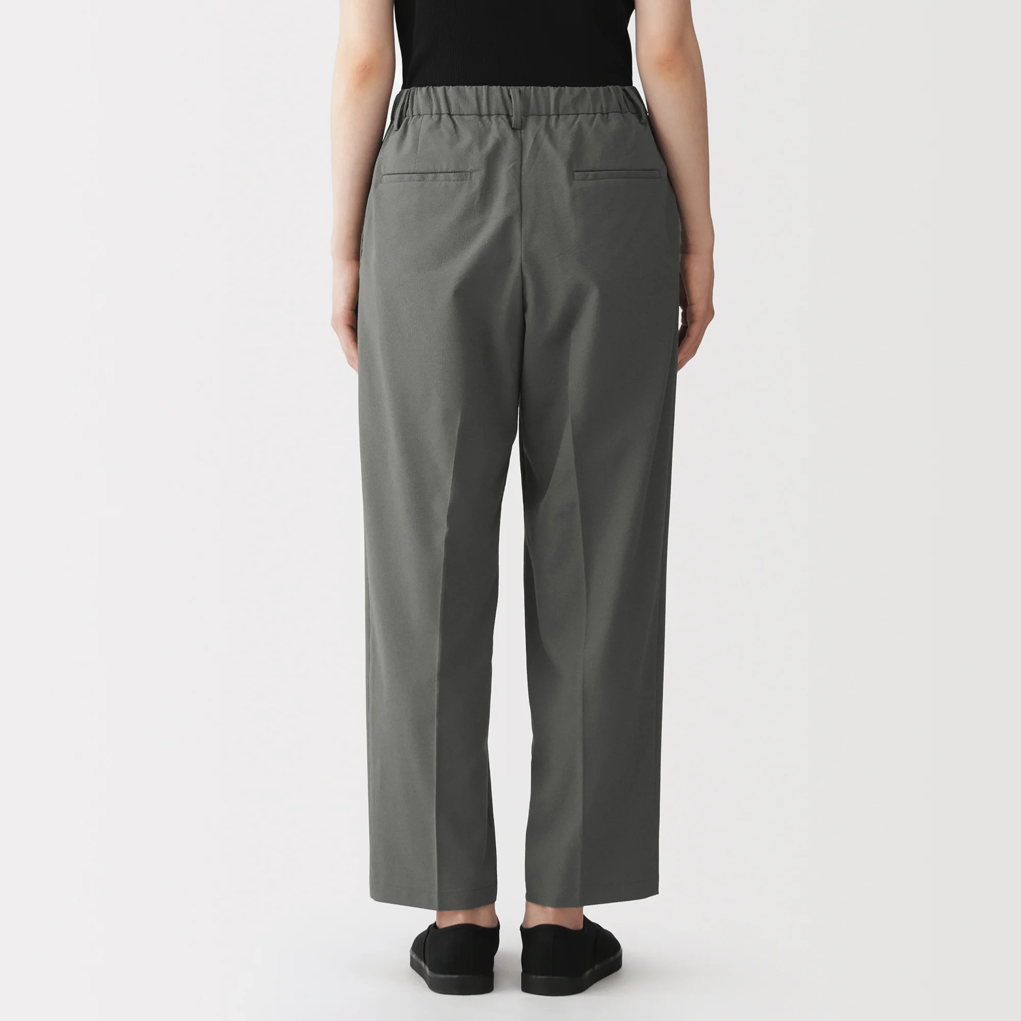 Breathable Seersucker Tapered Pants - Image 24