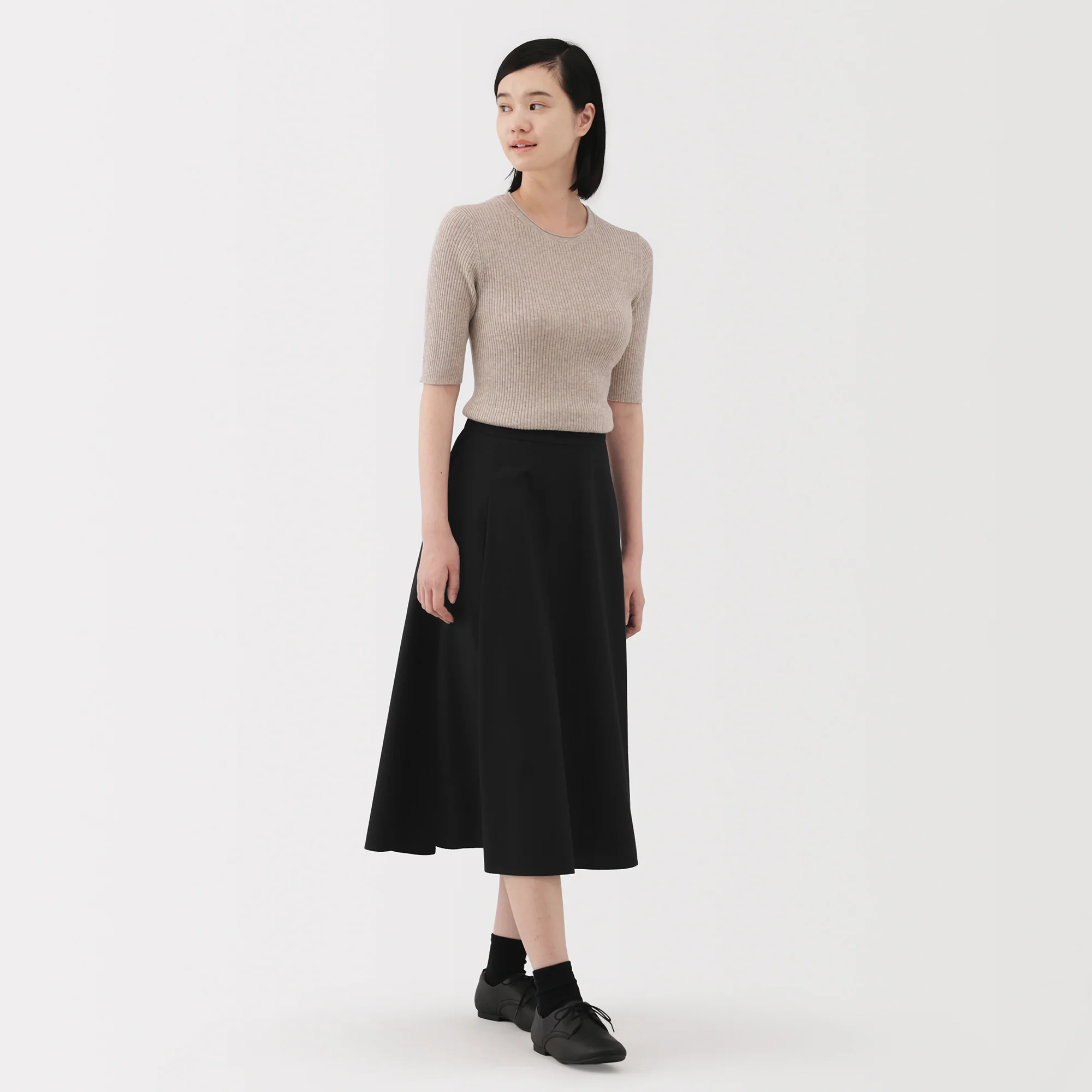 Broadcloth Flared Skirt - Image 15