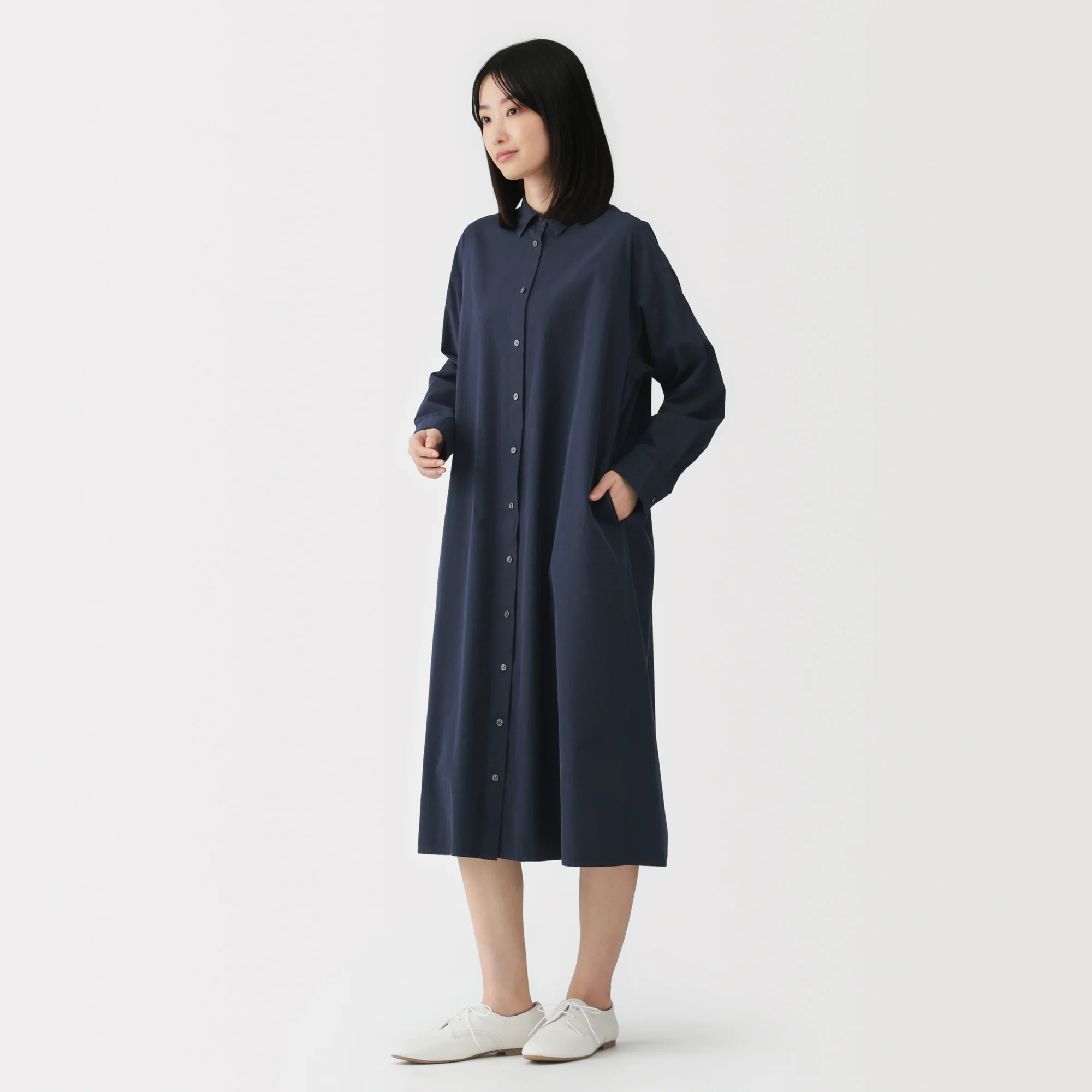 Broadcloth Shirt Dress - Image 11