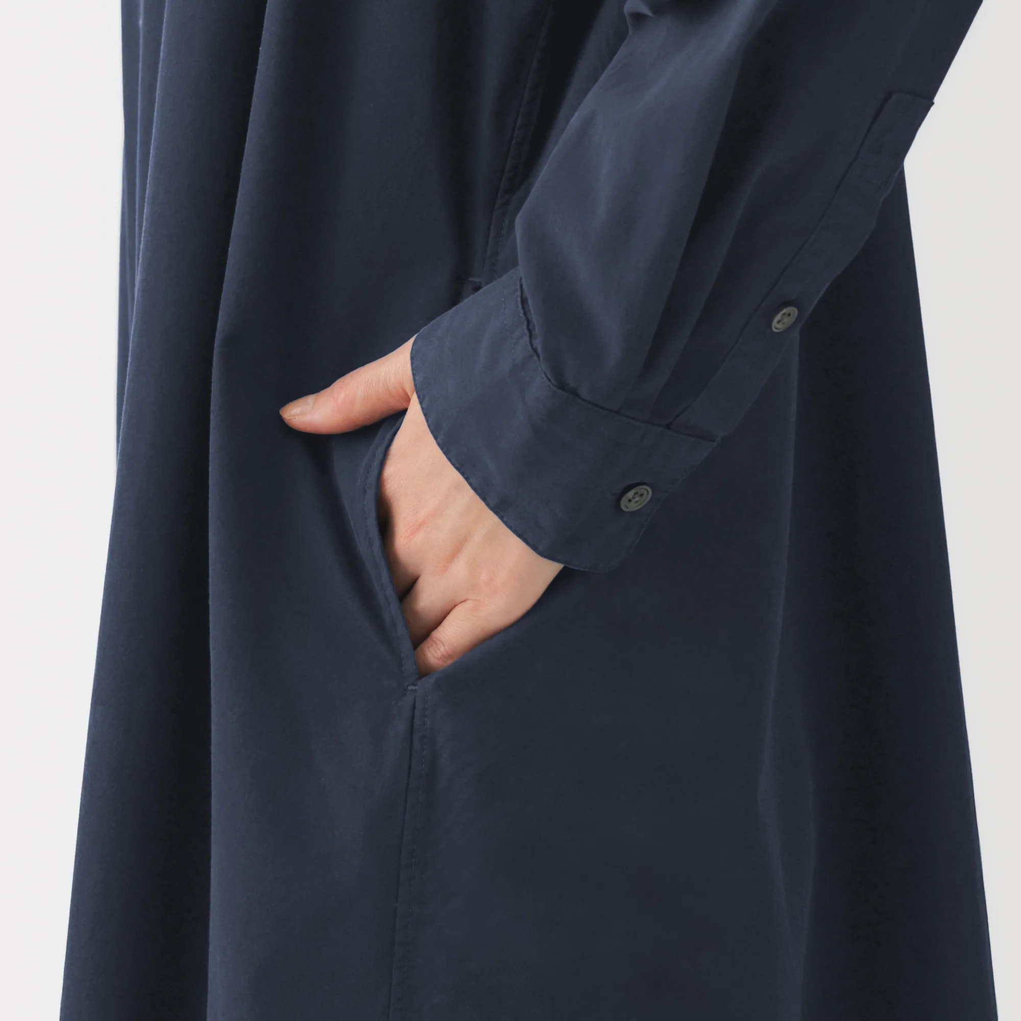 Broadcloth Shirt Dress - Image 8