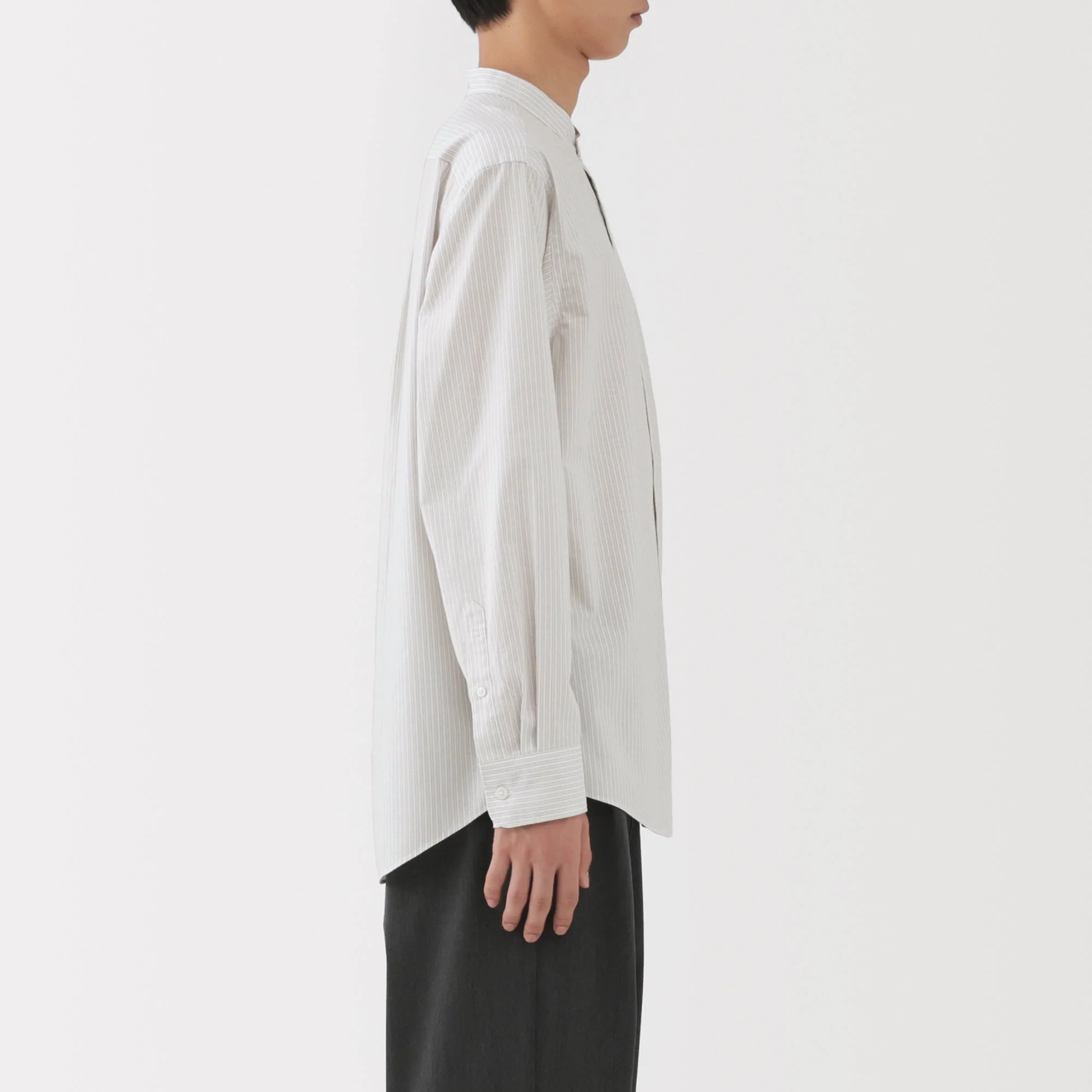 Broadcloth Stand Collar Shirt - Image 14