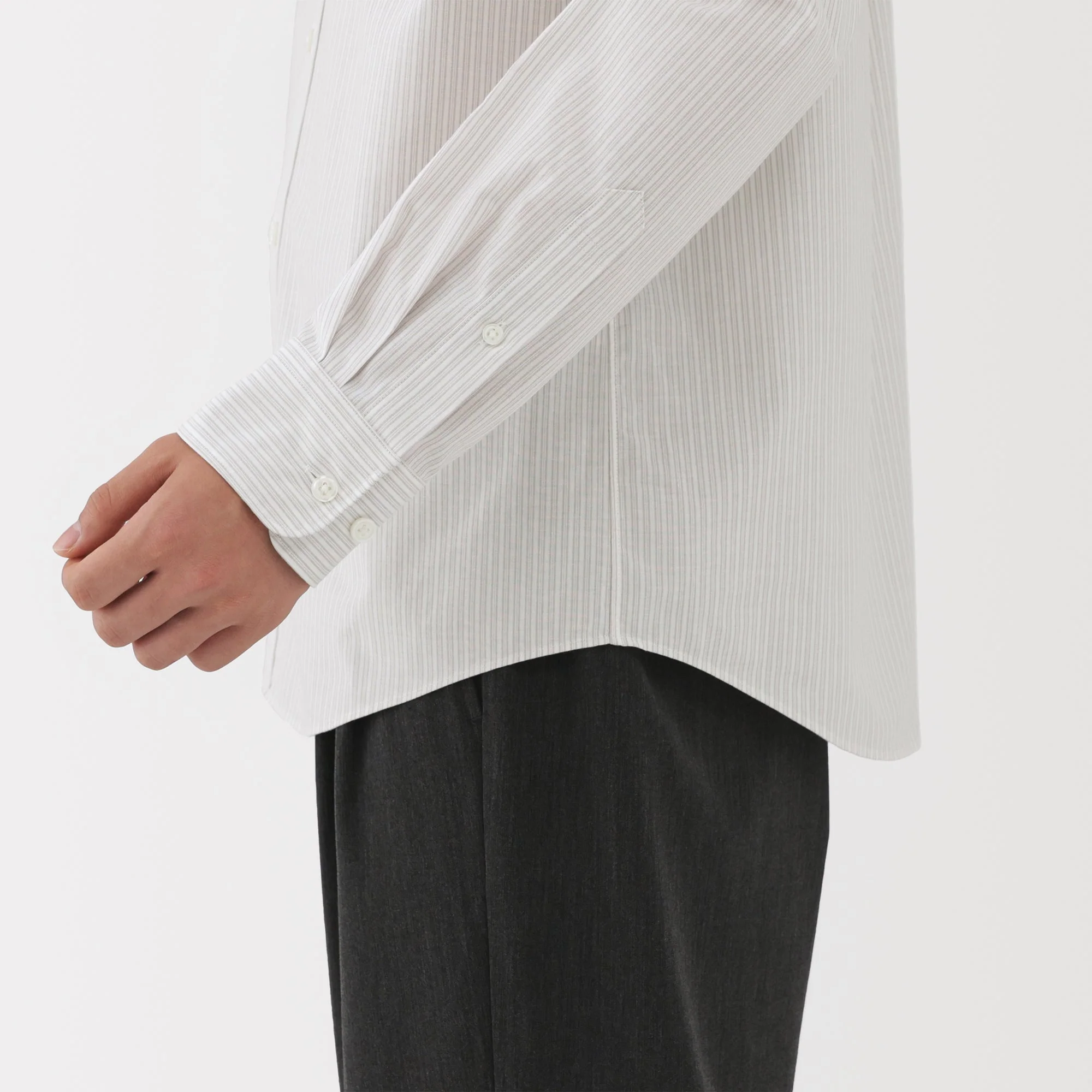 Broadcloth Stand Collar Shirt - Image 35