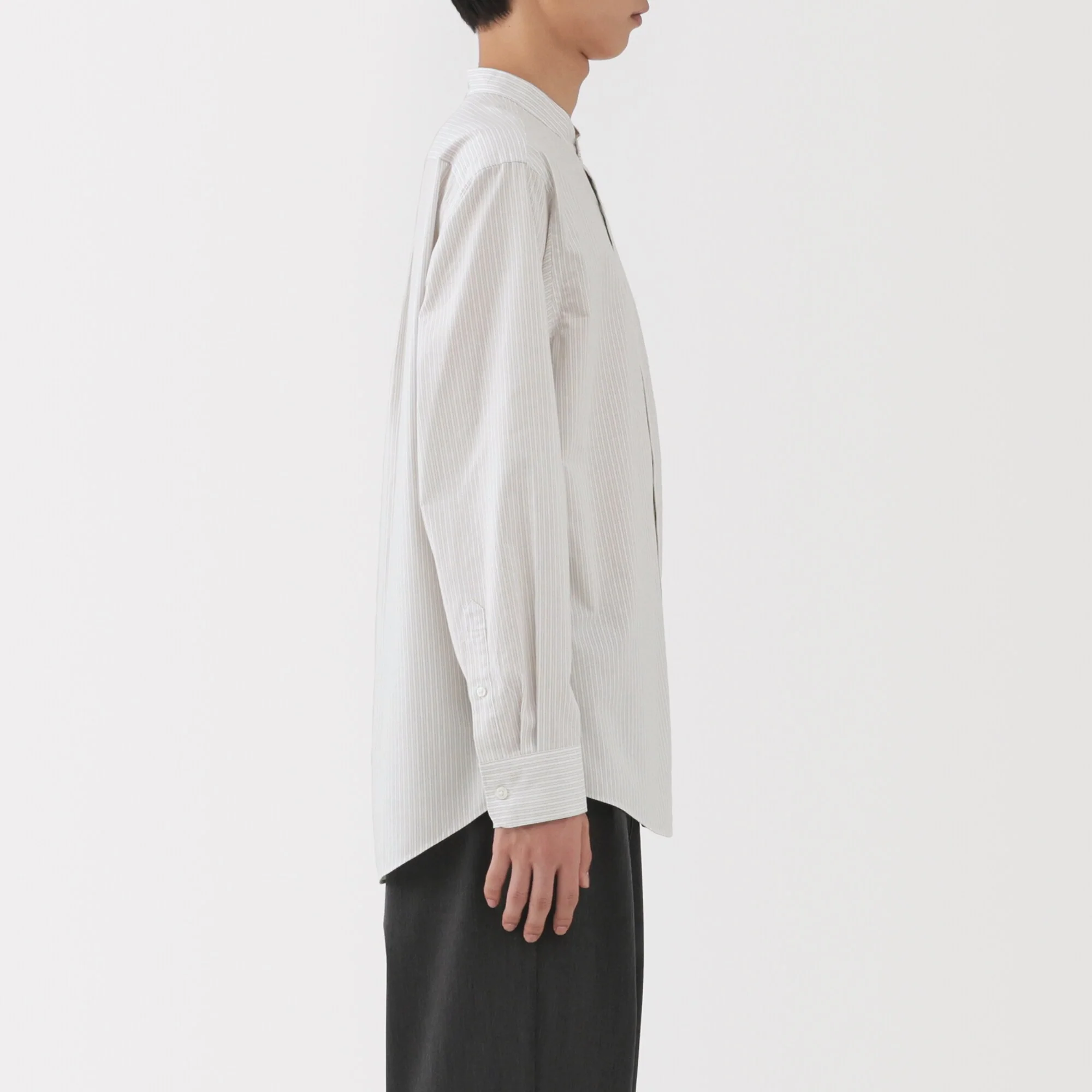 Broadcloth Stand Collar Shirt - Image 41