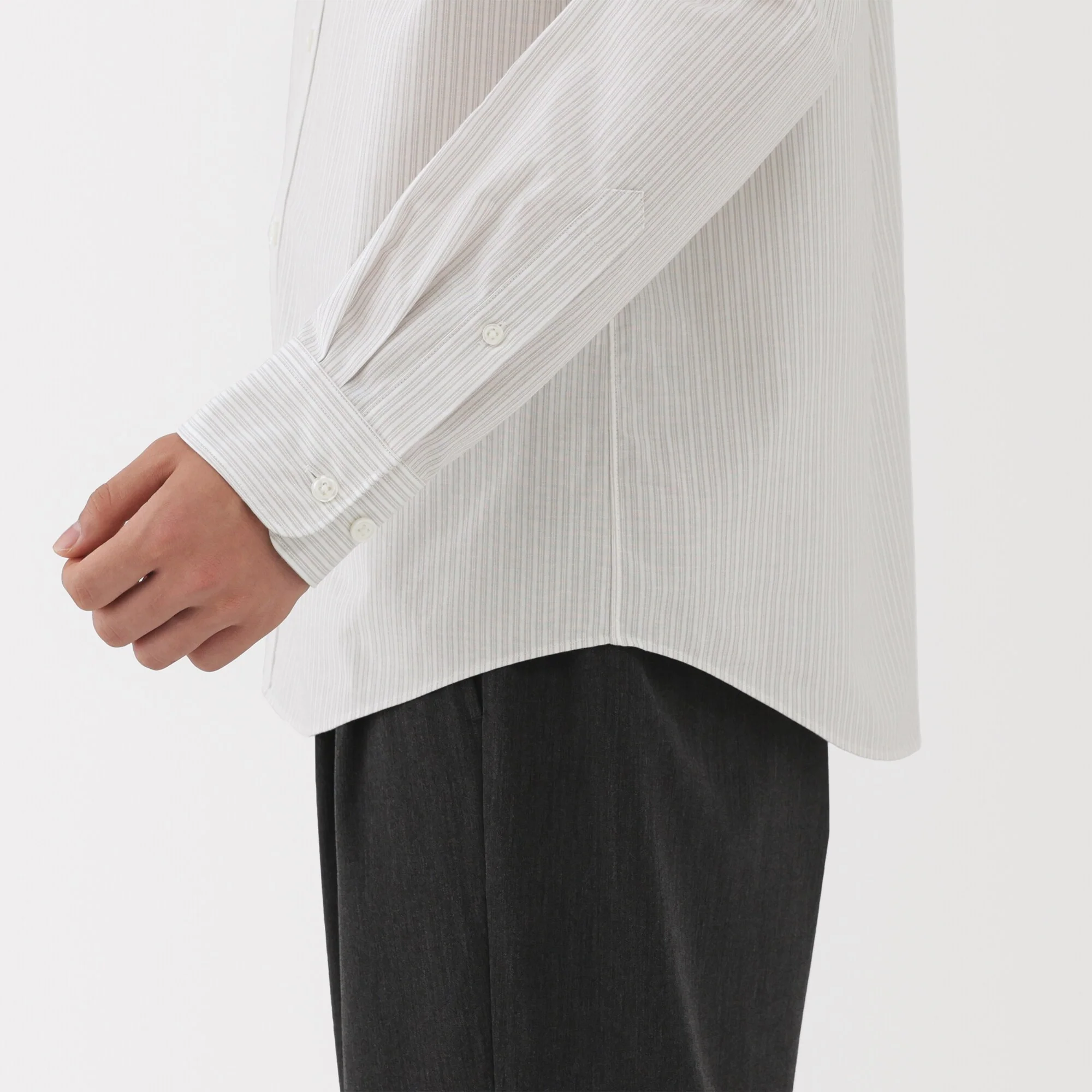 Broadcloth Stand Collar Shirt - Image 44