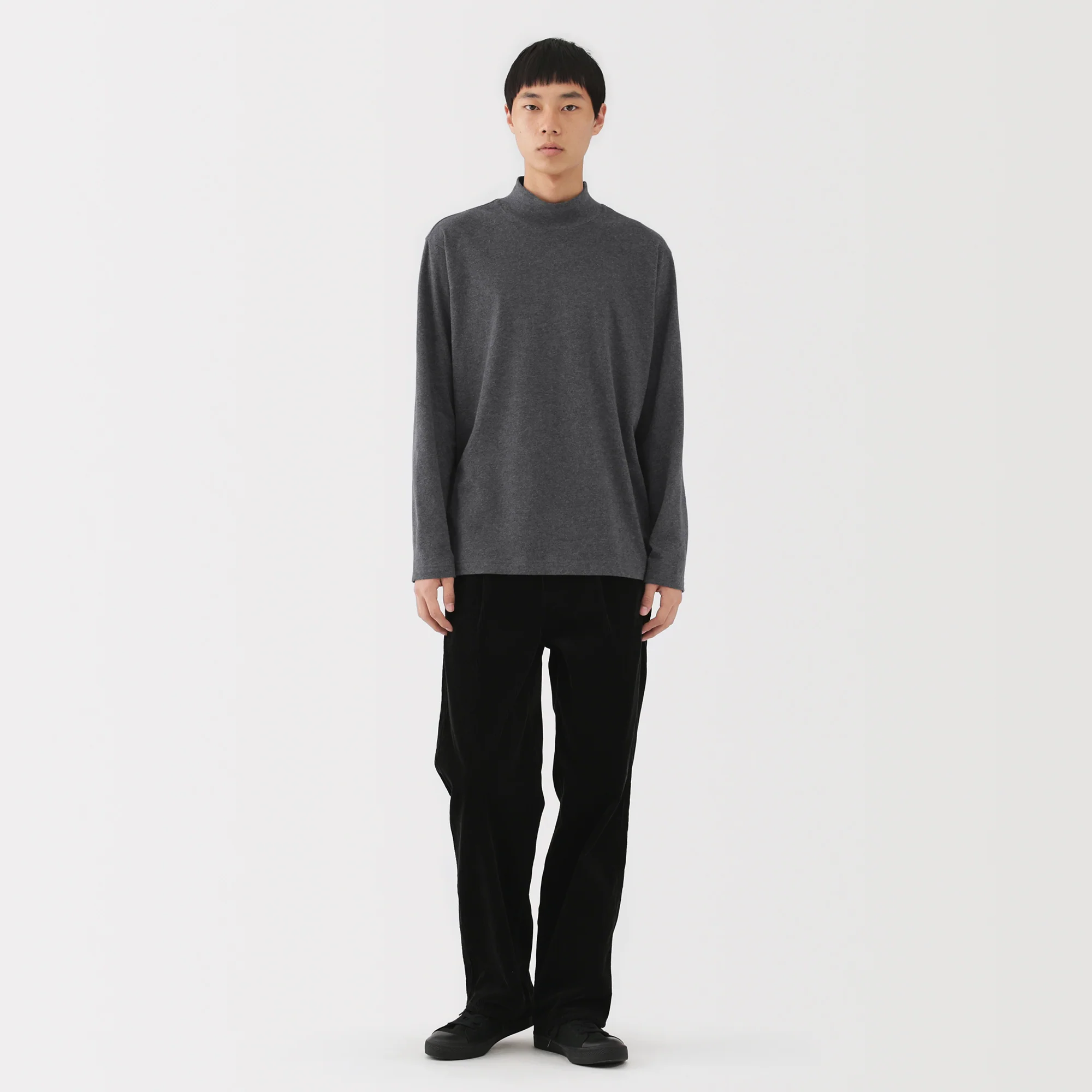 Brushed High Neck T-Shirt - Image 27