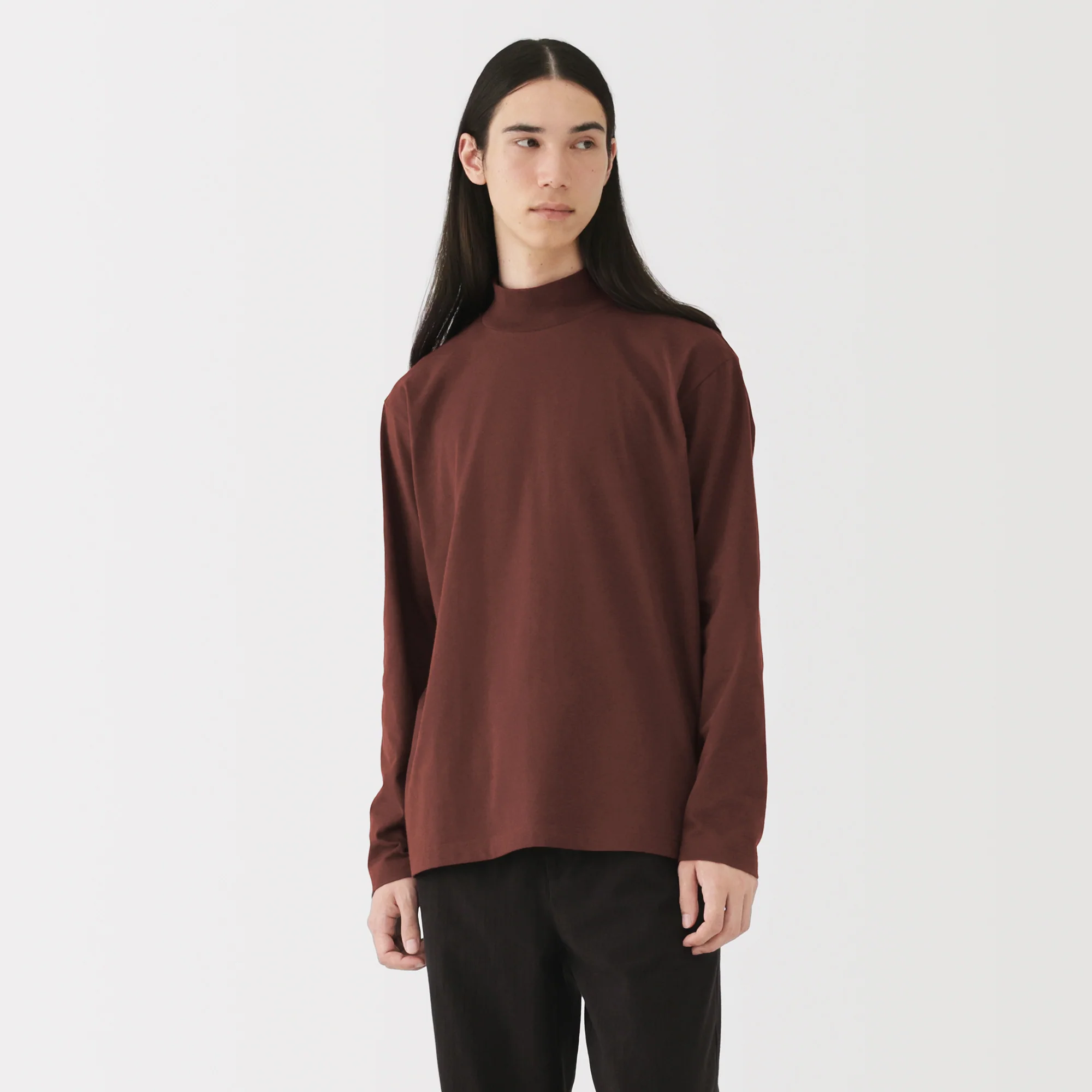 Brushed High Neck T-Shirt - Image 3