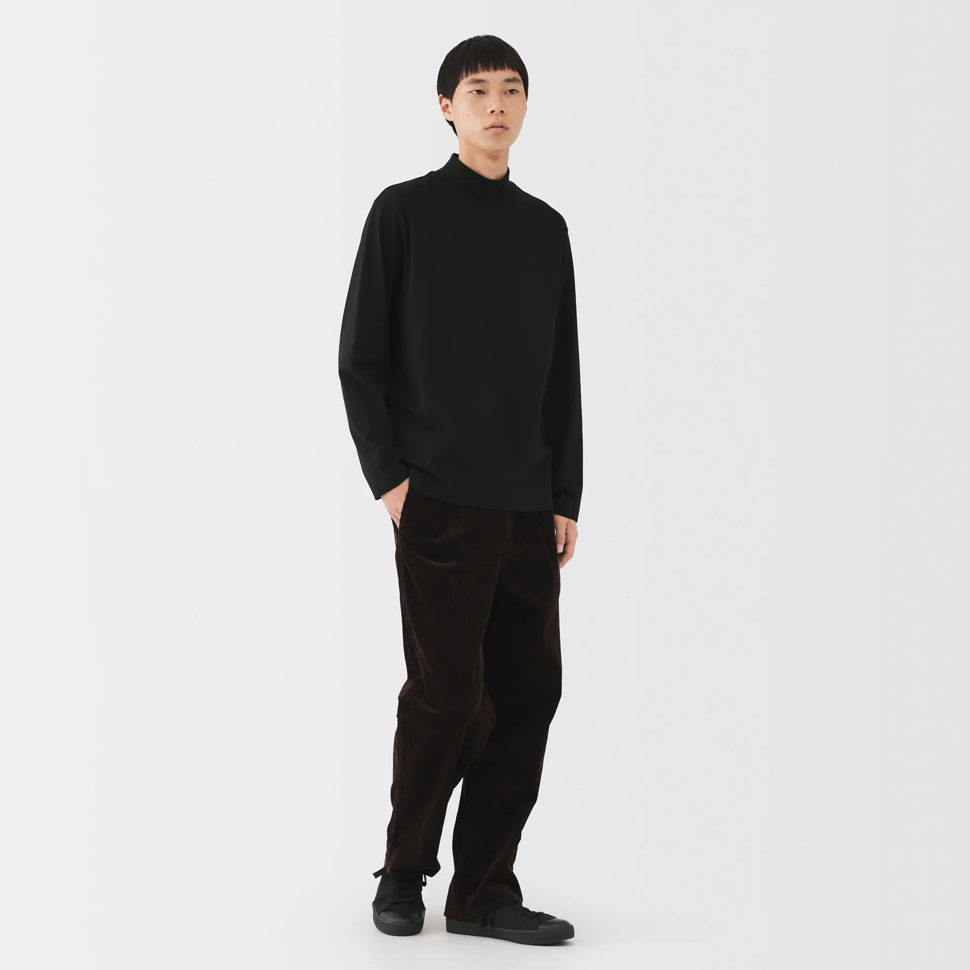 Brushed High Neck T-Shirt - Image 35