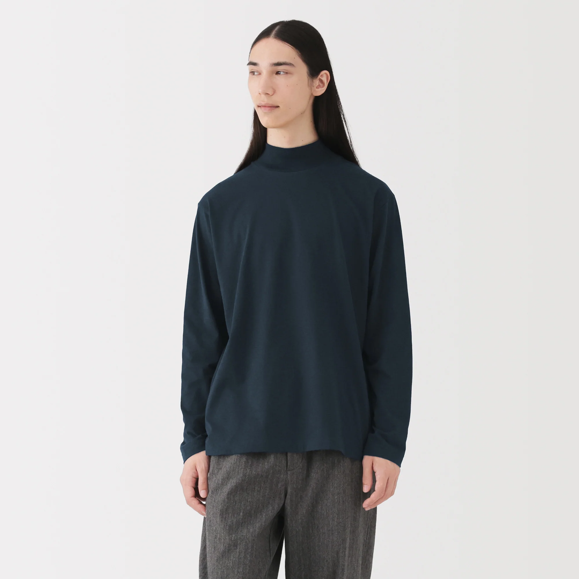 Brushed High Neck T-Shirt - Image 42