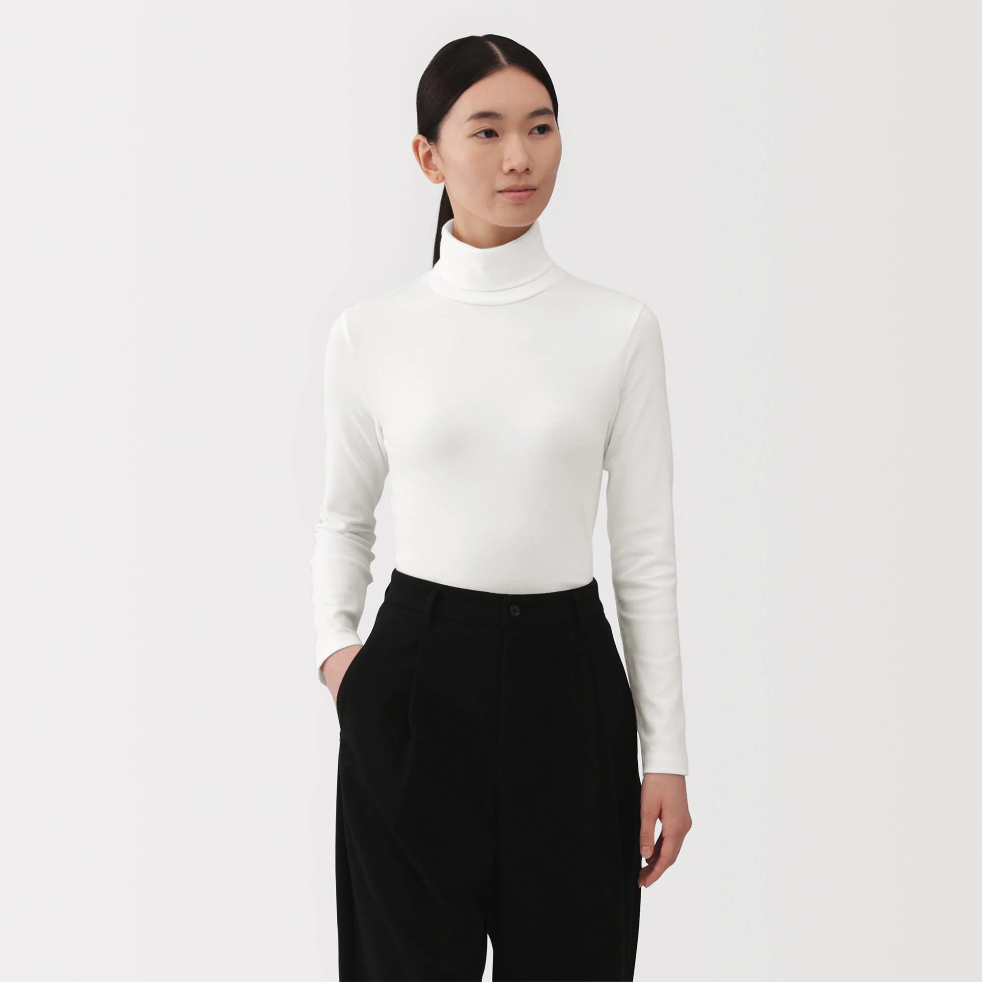 Brushed Turtleneck T-Shirt - Image 17
