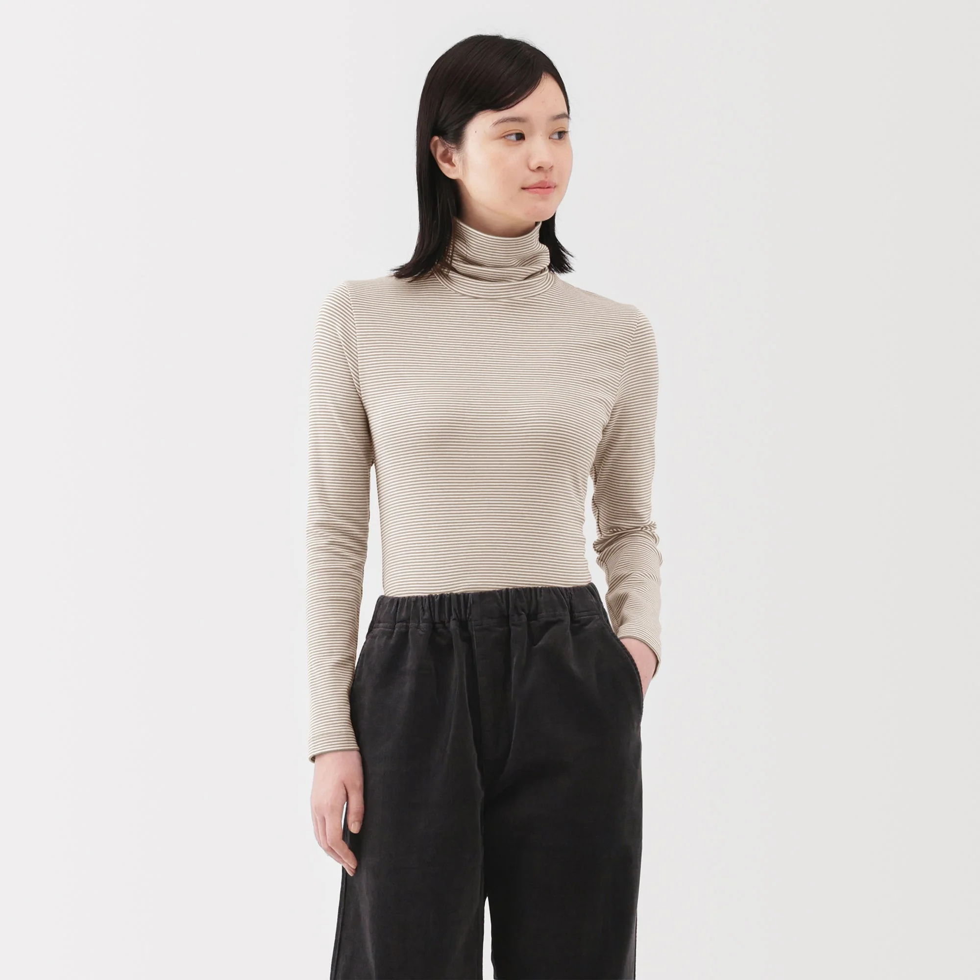 Brushed Turtleneck T-Shirt - Image 3