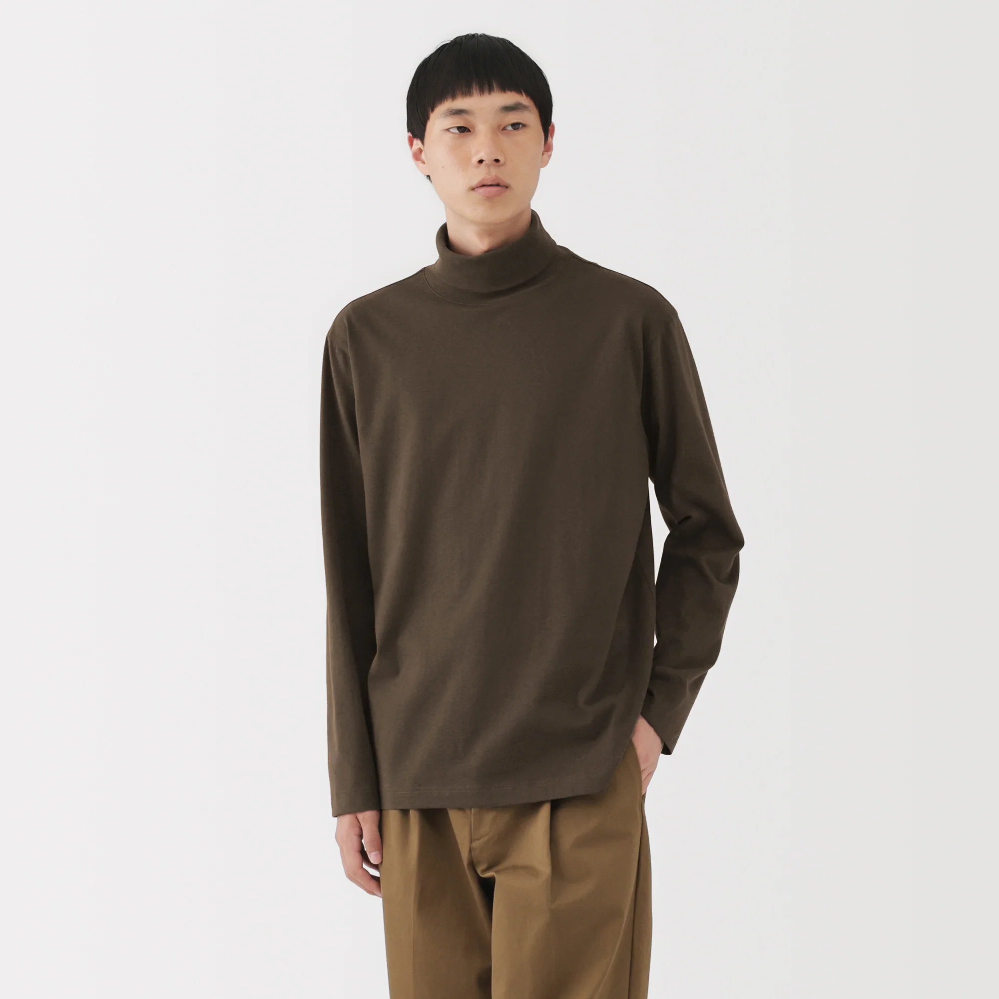 Brushed Turtleneck T-Shirt - Image 3