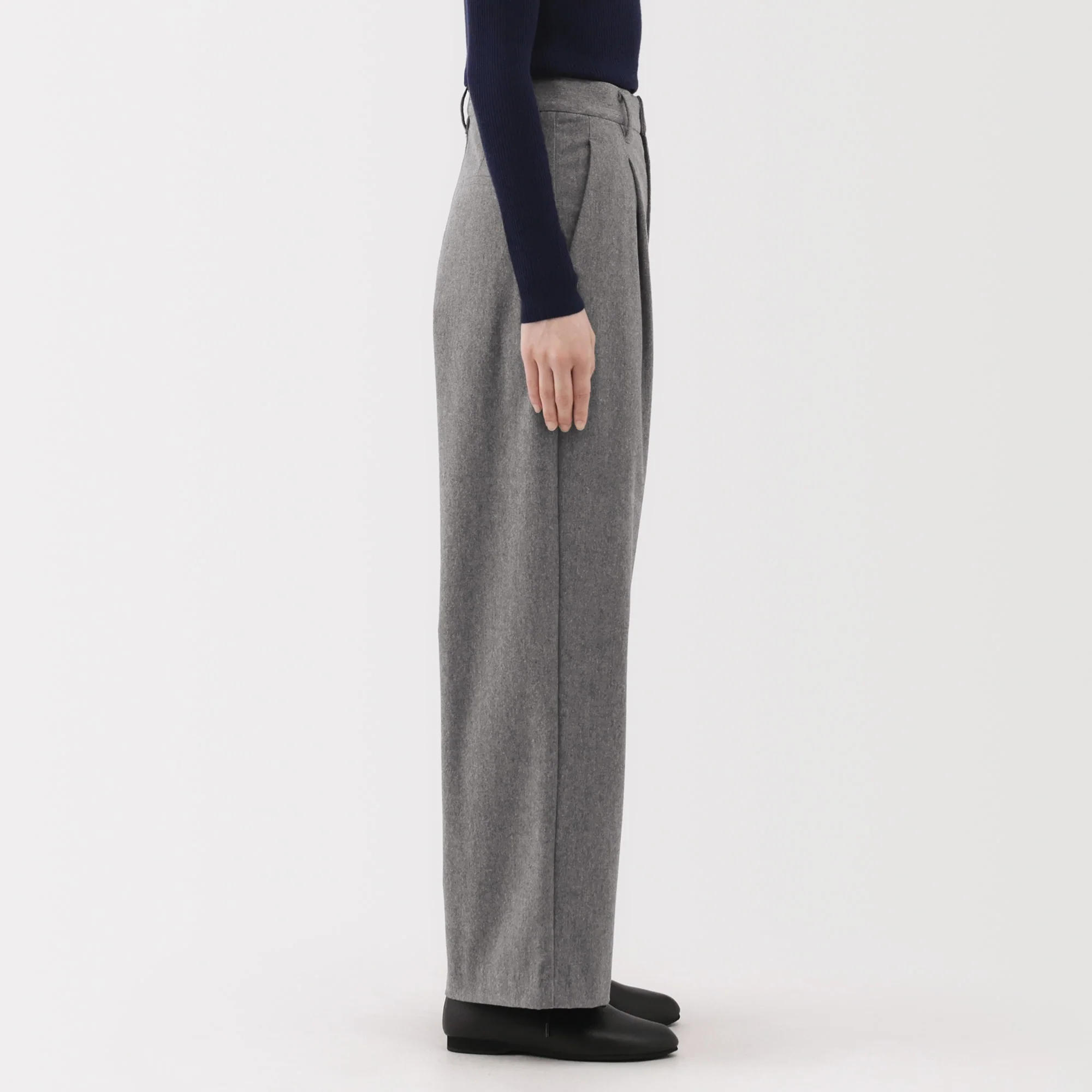 Brushed Wide Pants - Image 15