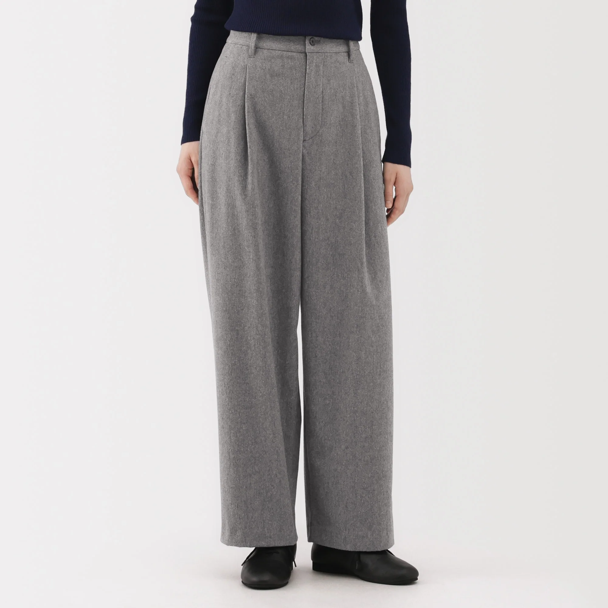Brushed Wide Pants - Image 3