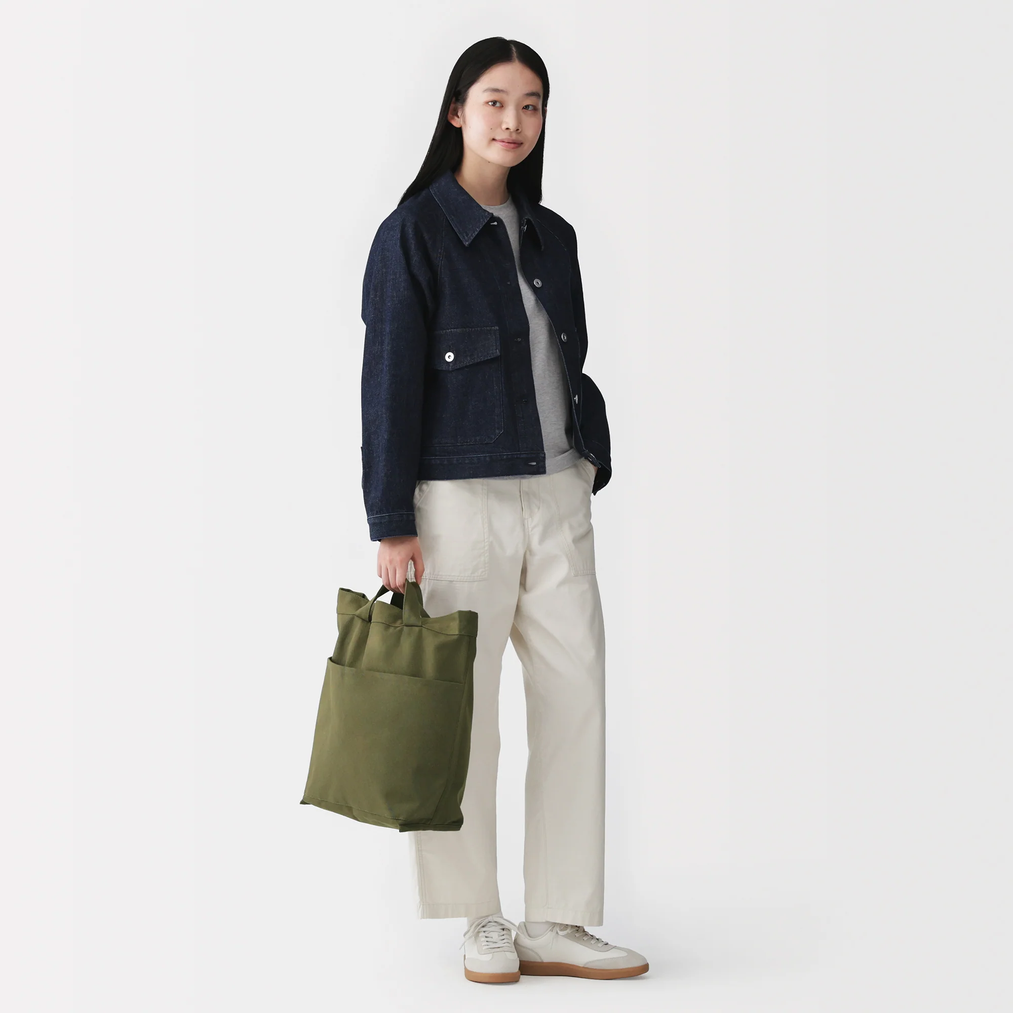 Canvas Shoulder Tote Bag - Image 14