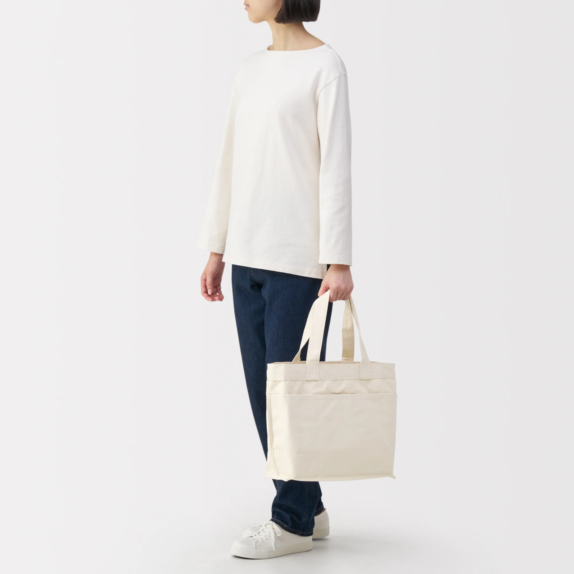 Canvas Wide Tote Bag - Image 8