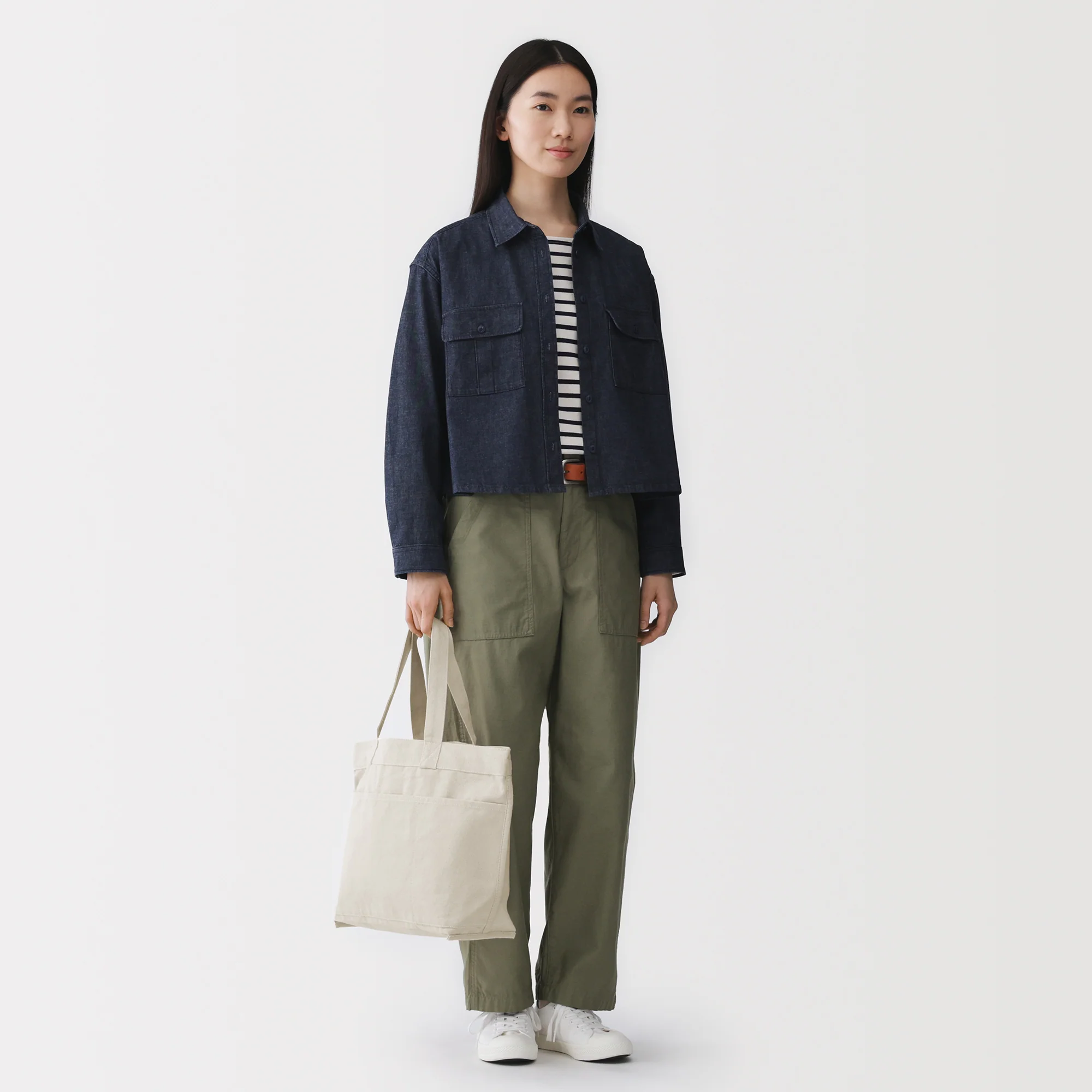 Canvas Wide Tote Bag - Image 24