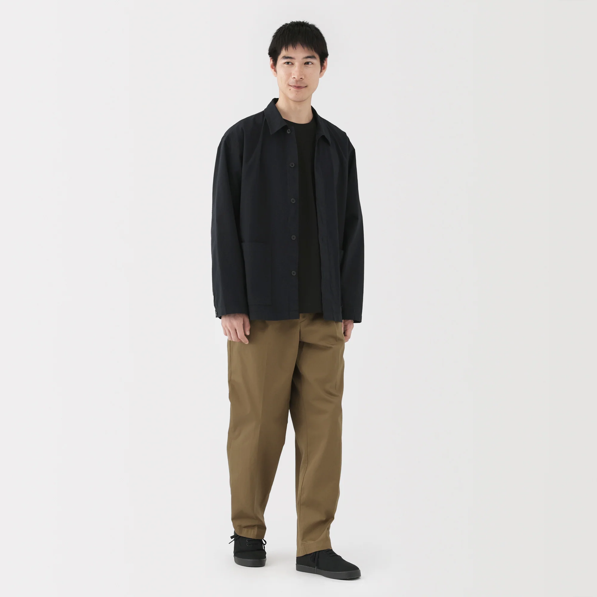 Chino Pleated Wide Pants - Image 4