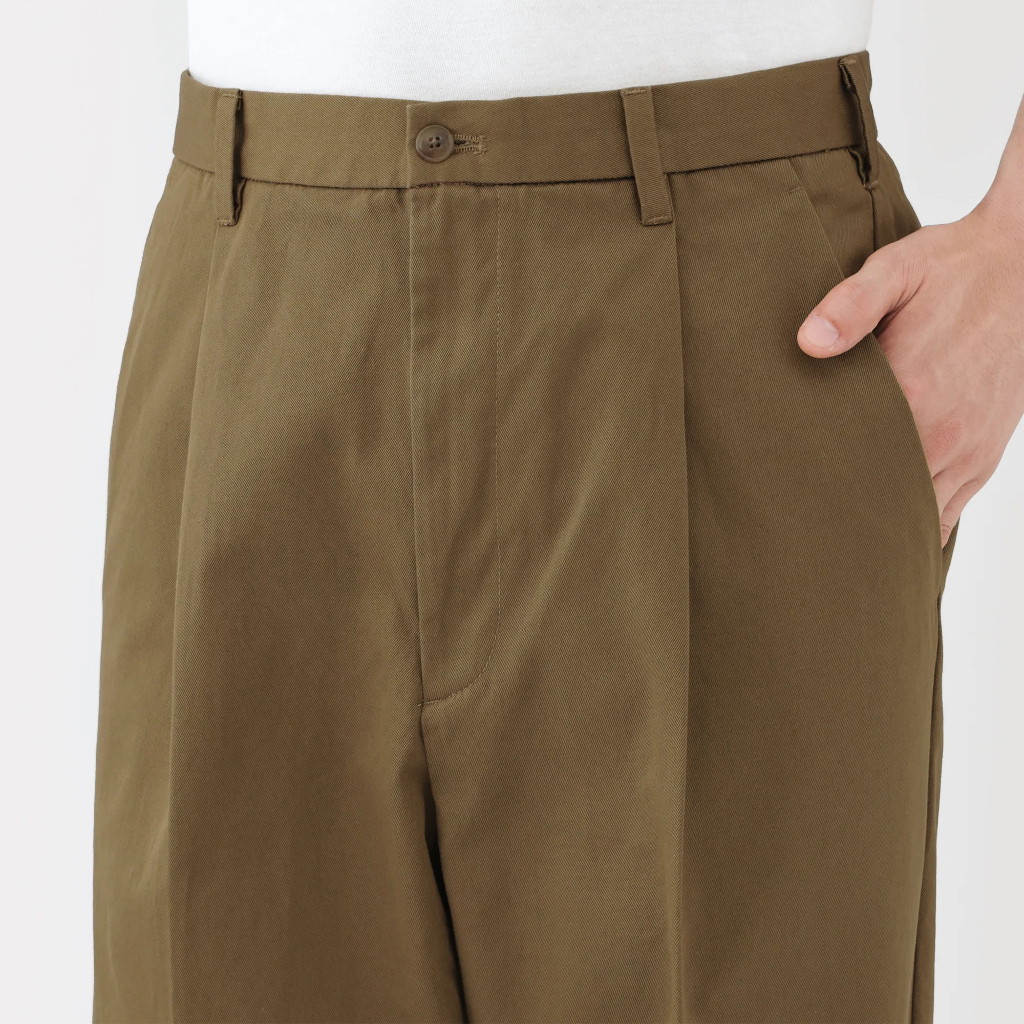Chino Pleated Wide Pants - Image 7