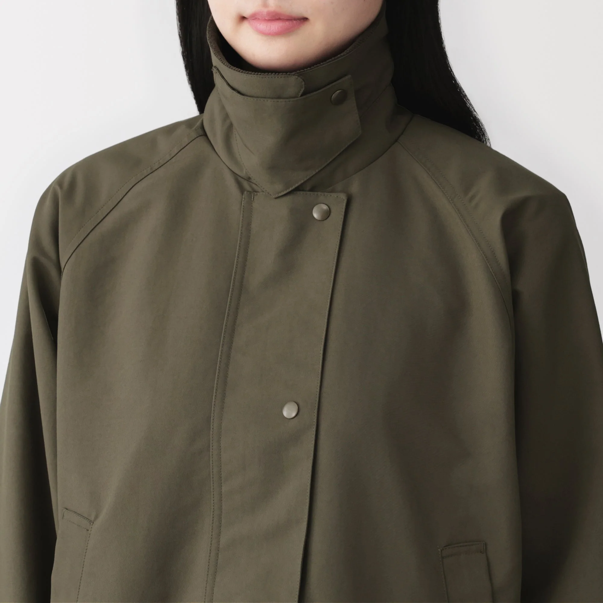 Corduroy Collar Short Blouson - Image 17