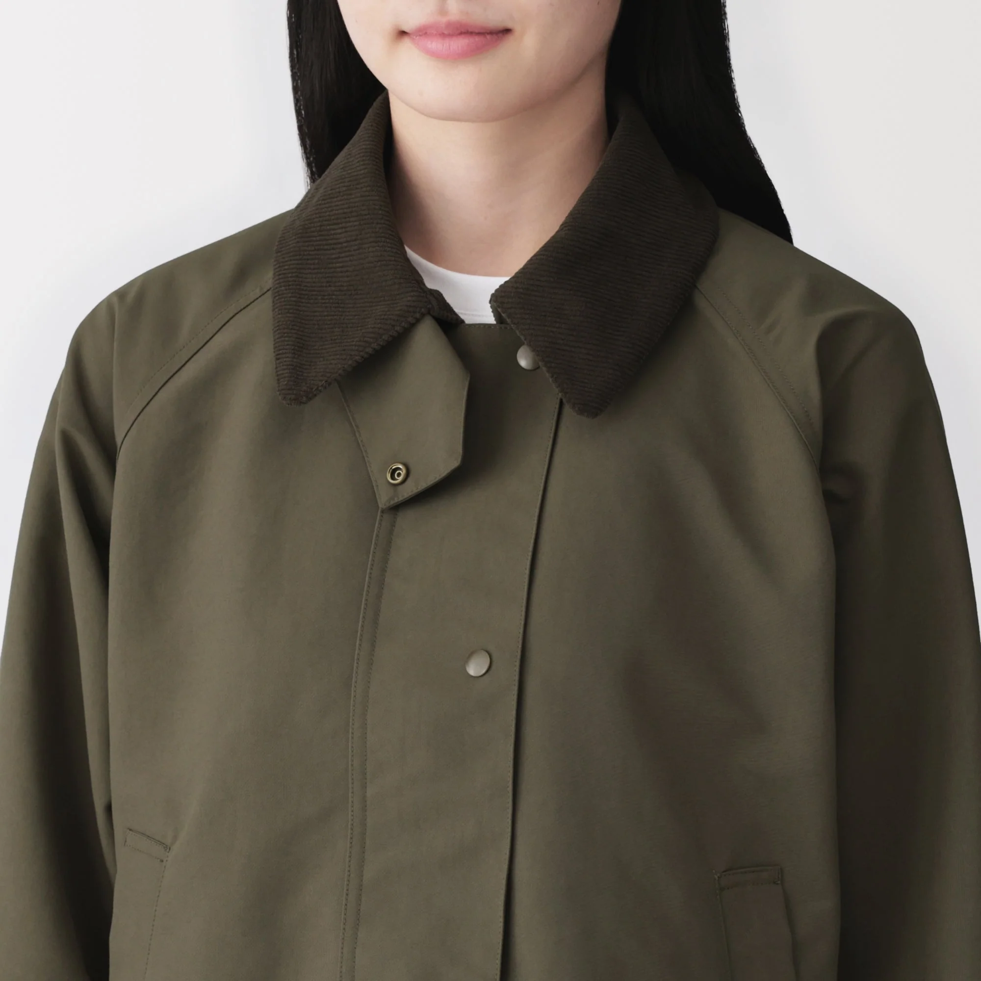 Corduroy Collar Short Blouson - Image 25