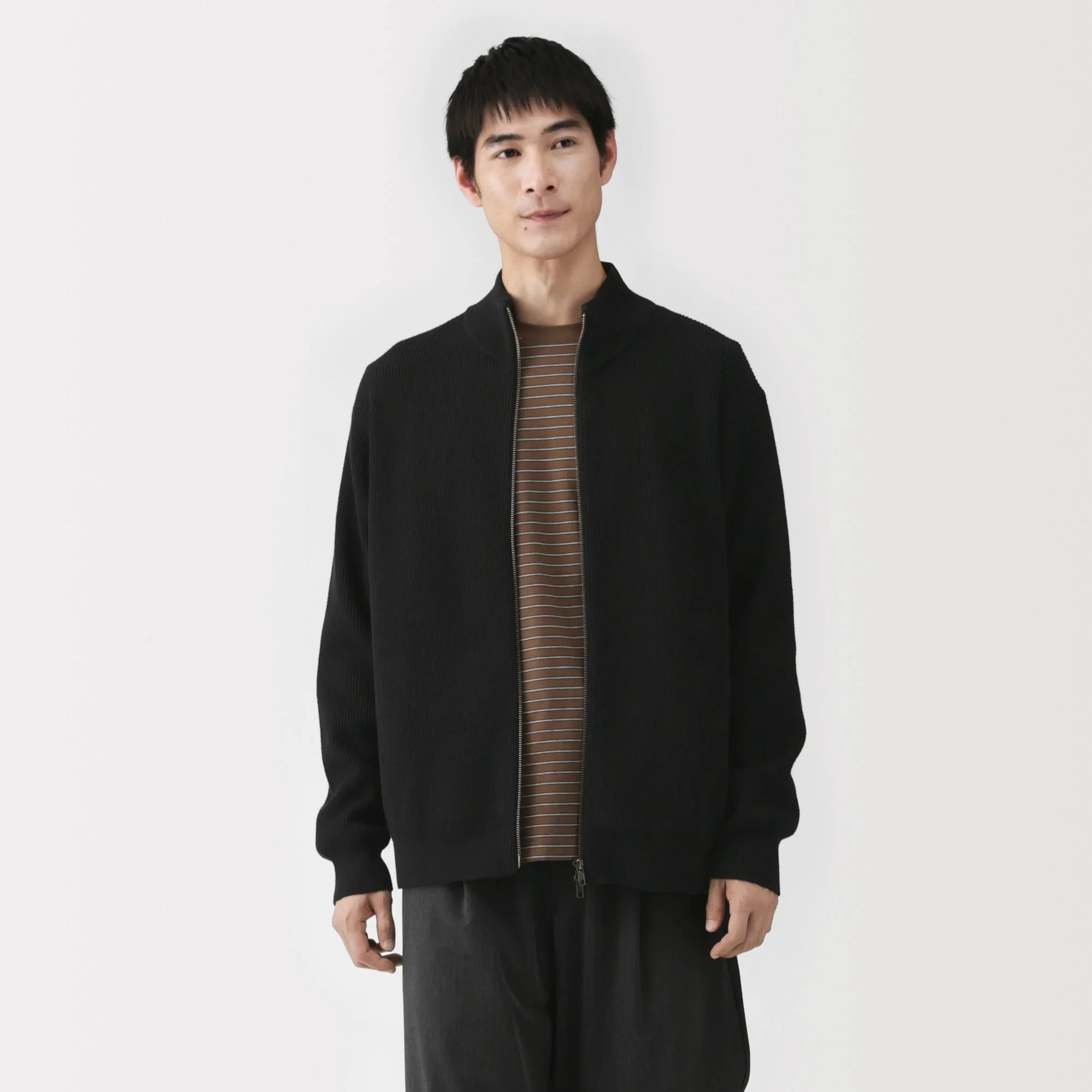 Cotton Blend Full-Zip Cardigan - Image 13